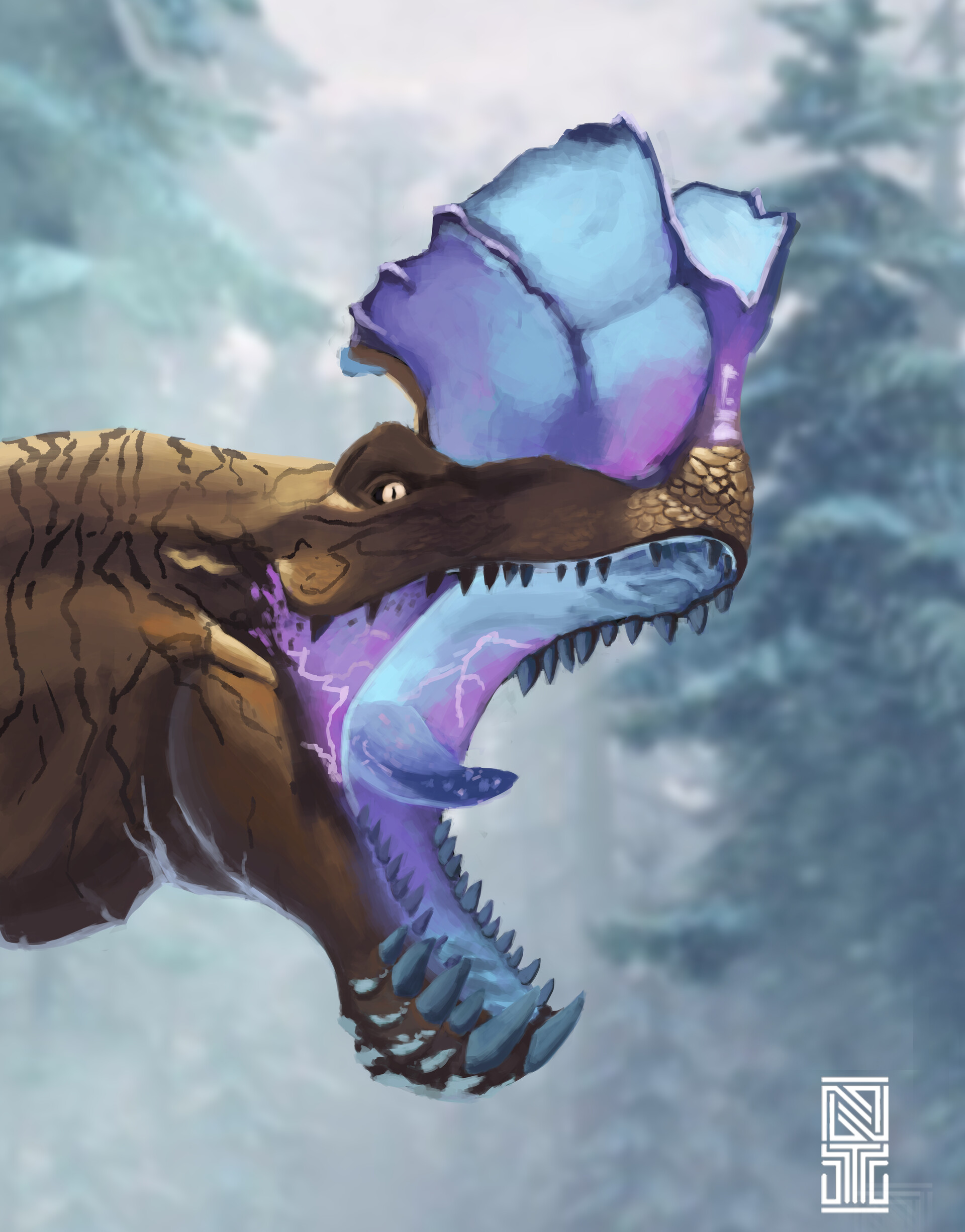 Artstation Fulgur Anjanath Nikita Terentiev The magic of the internet. artstation fulgur anjanath nikita
