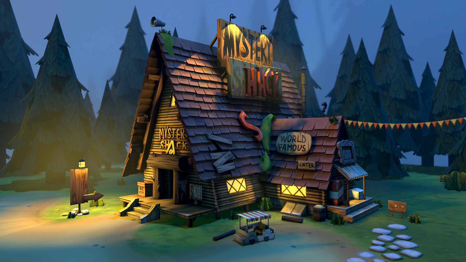 Artstation Gravity Falls Fan Art Fully Hand Painted 3d Game Asset Day And Night Render Katia Vasylenko Posted by admin posted on october 29, 2019 with no comments. fully hand painted 3d game asset