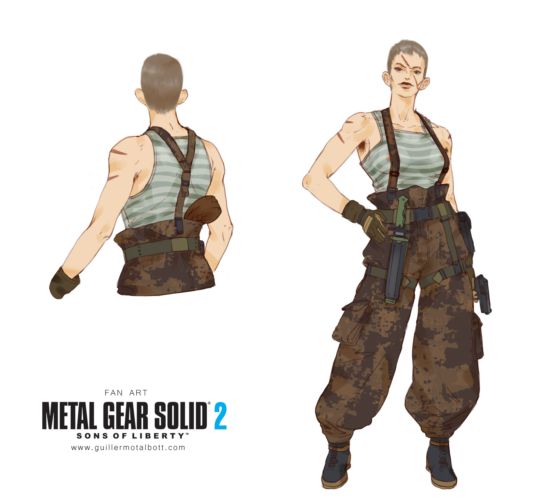 Artstation Olga Gurlukovich Metal Gear 2