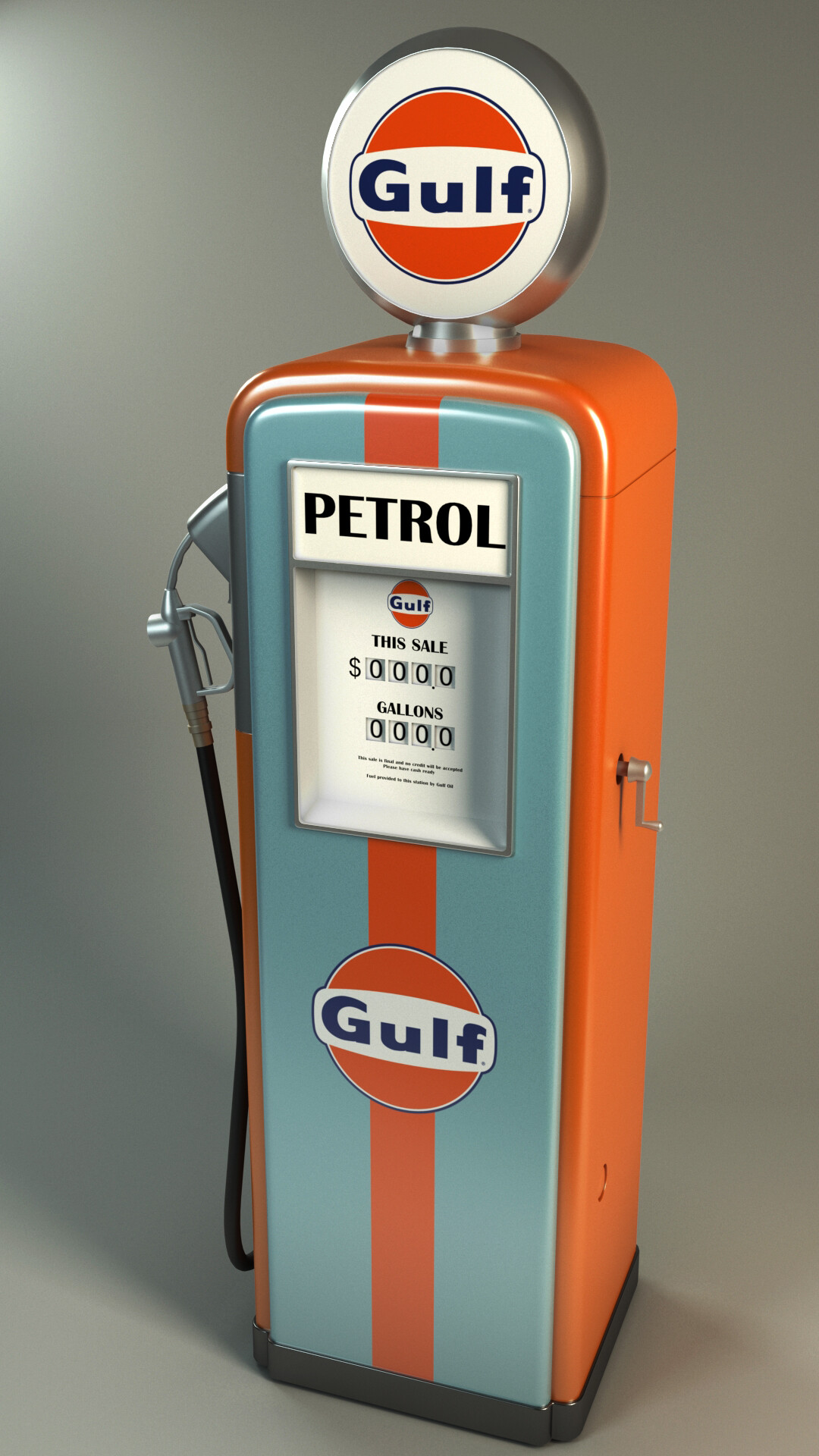 vraag naar meest Bonus Michael Grinter - Gulf Retro Petrol Pump