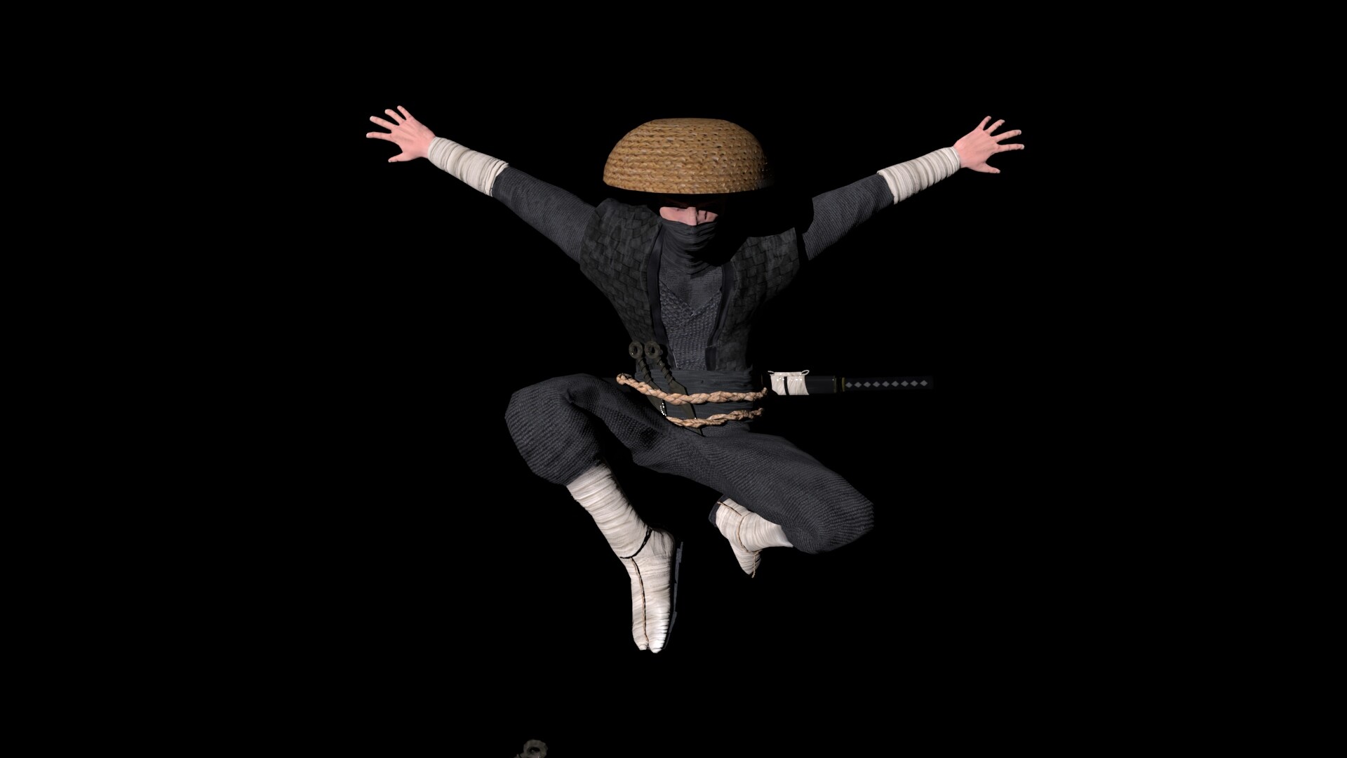 ArtStation - Sengoku Ninja - 3D Game Ready Asset