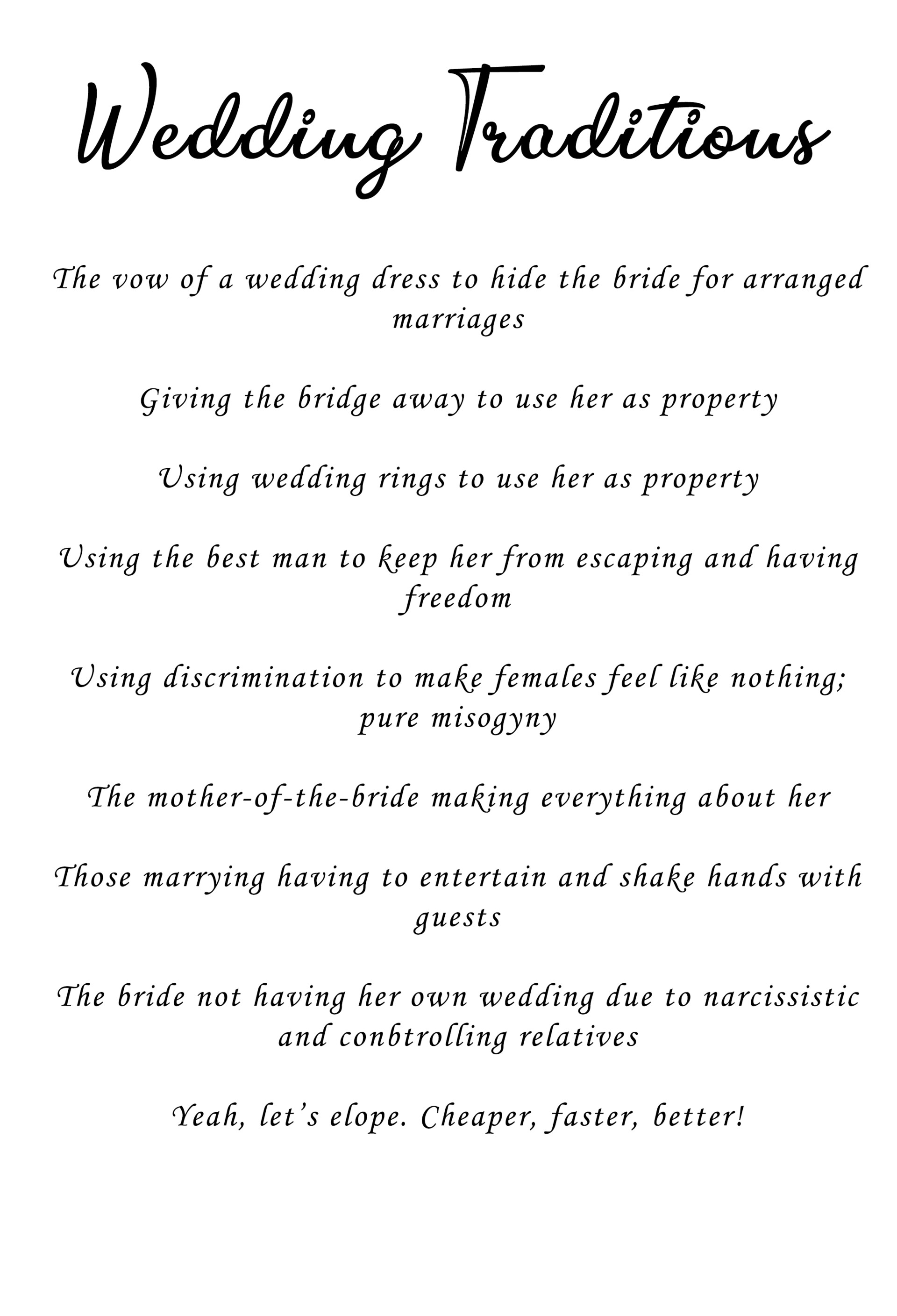 ArtStation Wedding Traditions