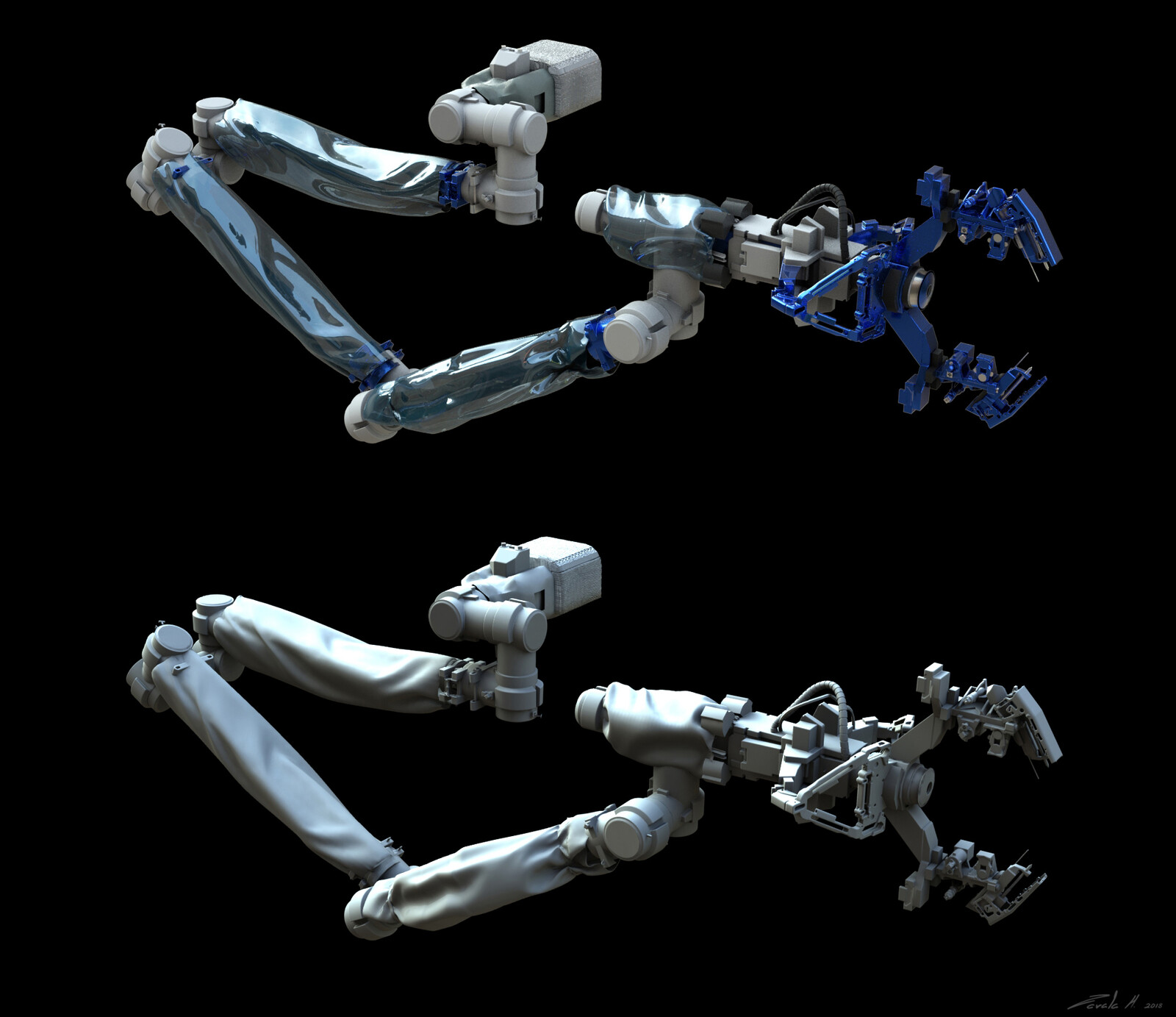Our main hero (Brad Pitt) needed to evade the attacks of this arm in order to proceed on his journey.