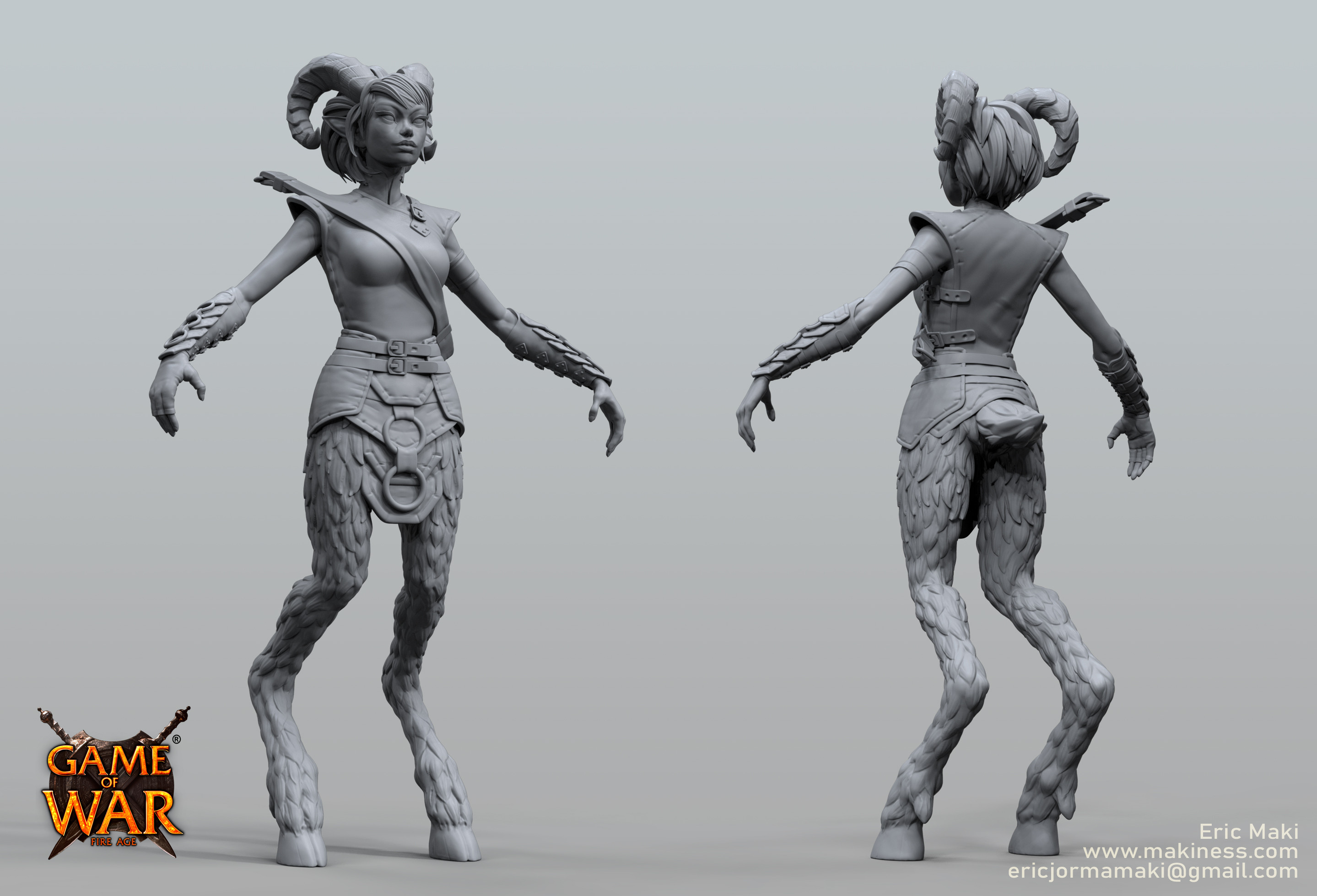 Cupid Faun Sculpt