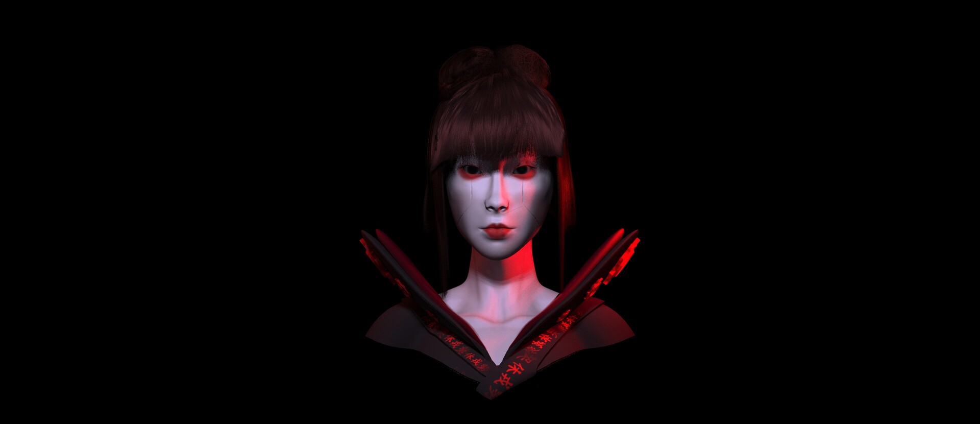 ArtStation - Cyborg Geisha