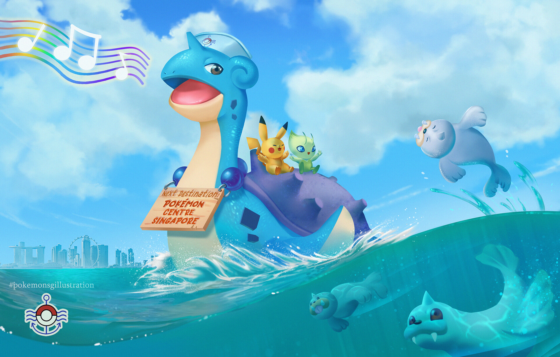 Tan Shi Yun Pokemon Singapore Illustration Contest Pieces