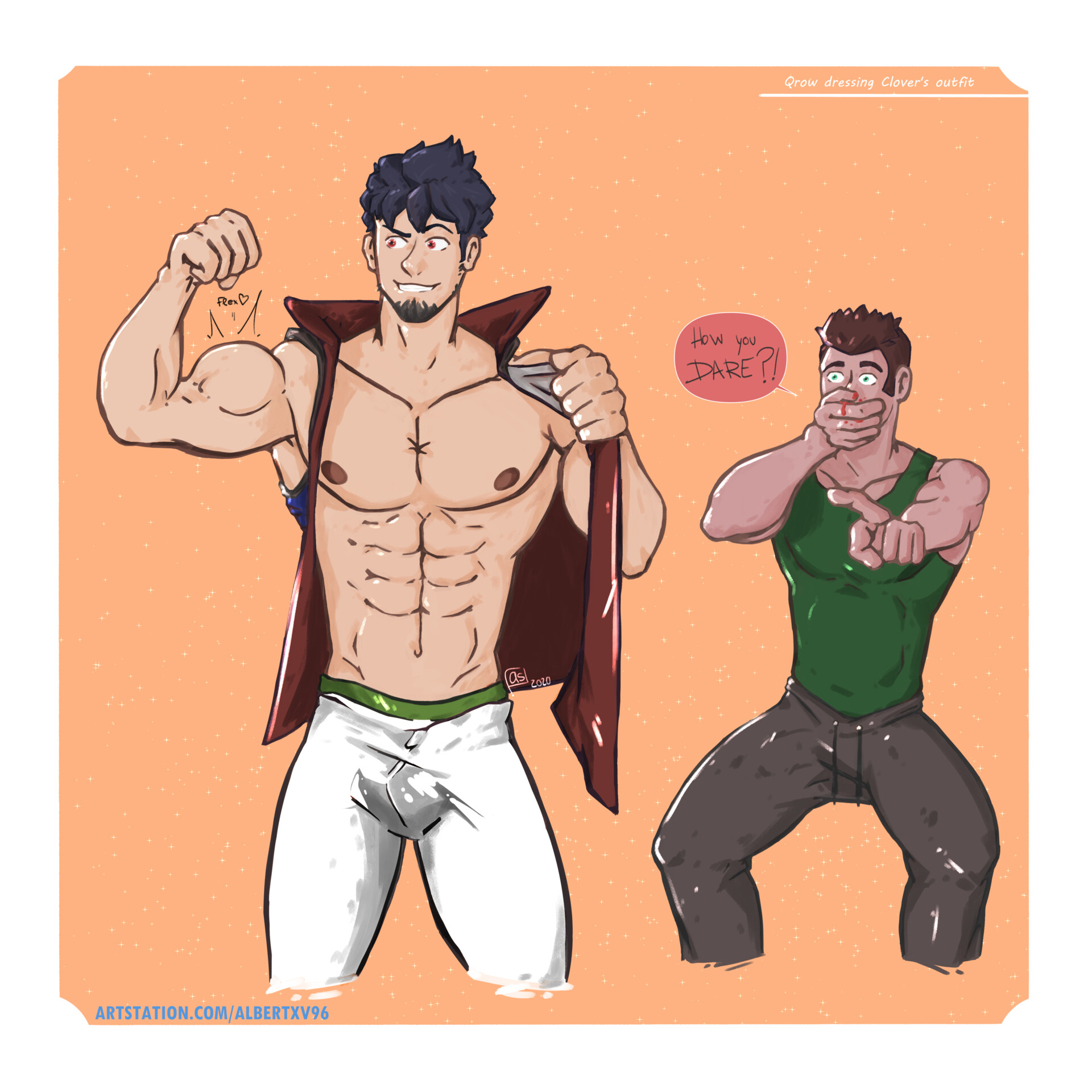 Artstation Qrow Vs Clover Rwby Albert S