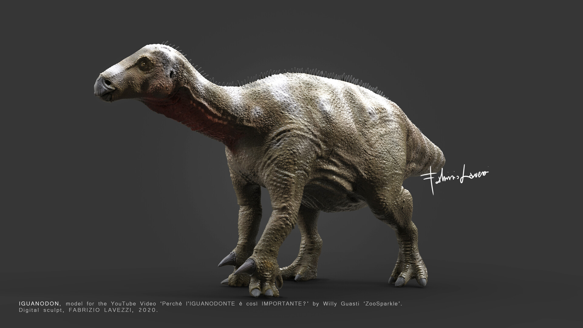 Artstation Iguanodon Fabrizio Lavezzi