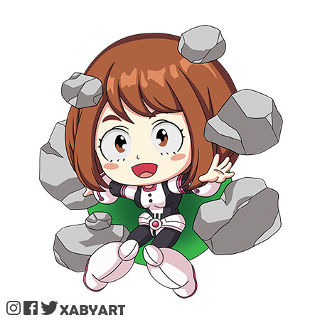 Xaby Art Ochako Uraraka