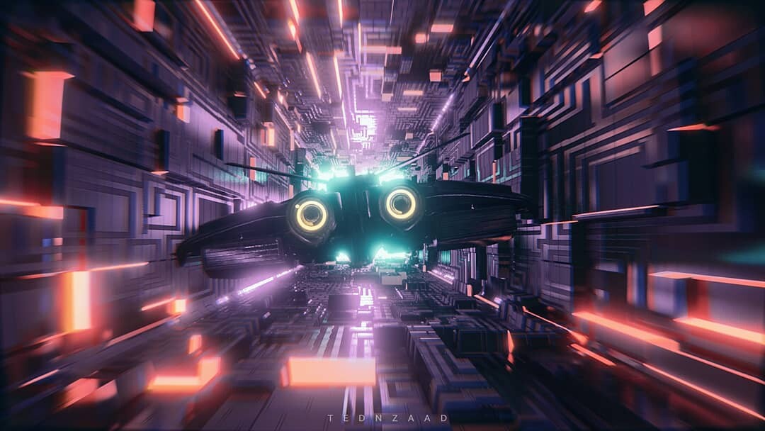 Artstation Space Tunnel Zaad Baig