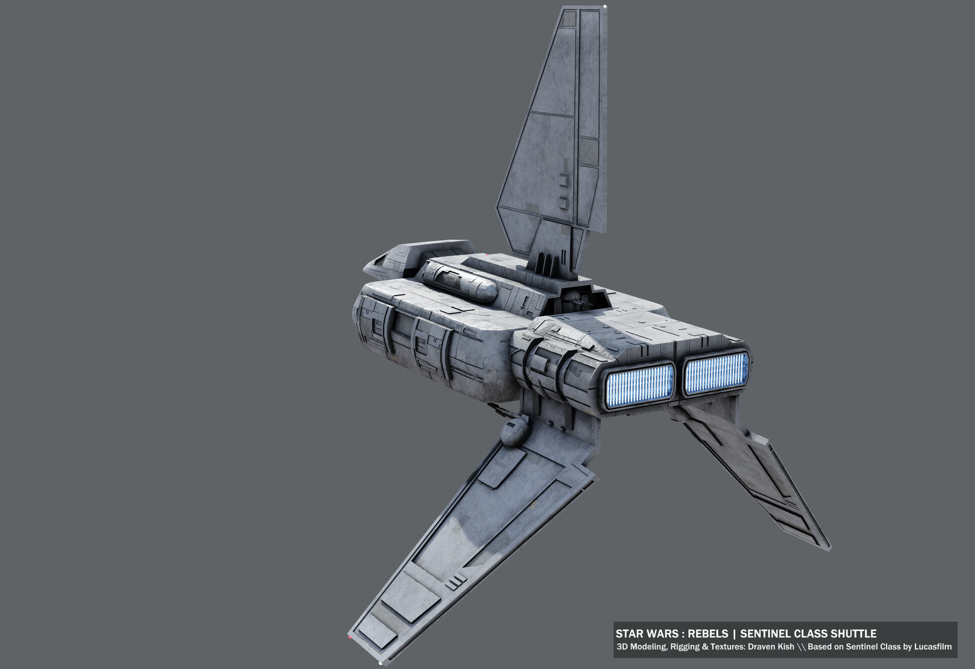 ArtStation Star Wars Rebels Sentinel Class Shuttle