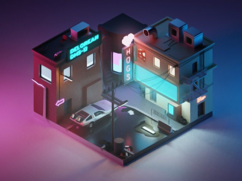 Artstation Cyberpunk City Isometric We Will Be