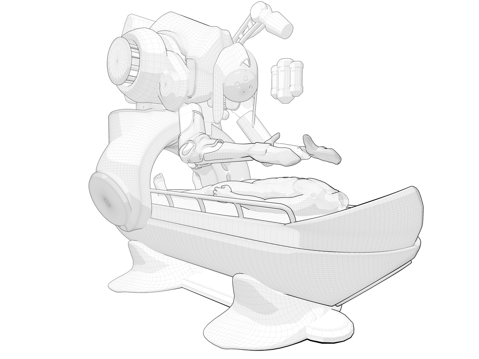 Initial blockout mesh