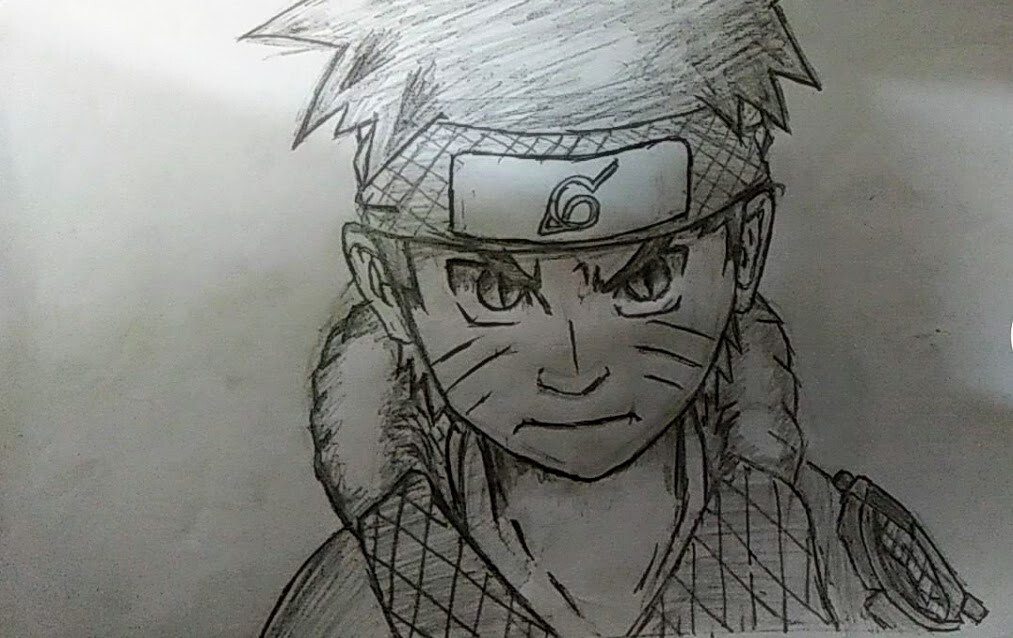 Pencil sketch of Naruto Uzumaki : r/Naruto
