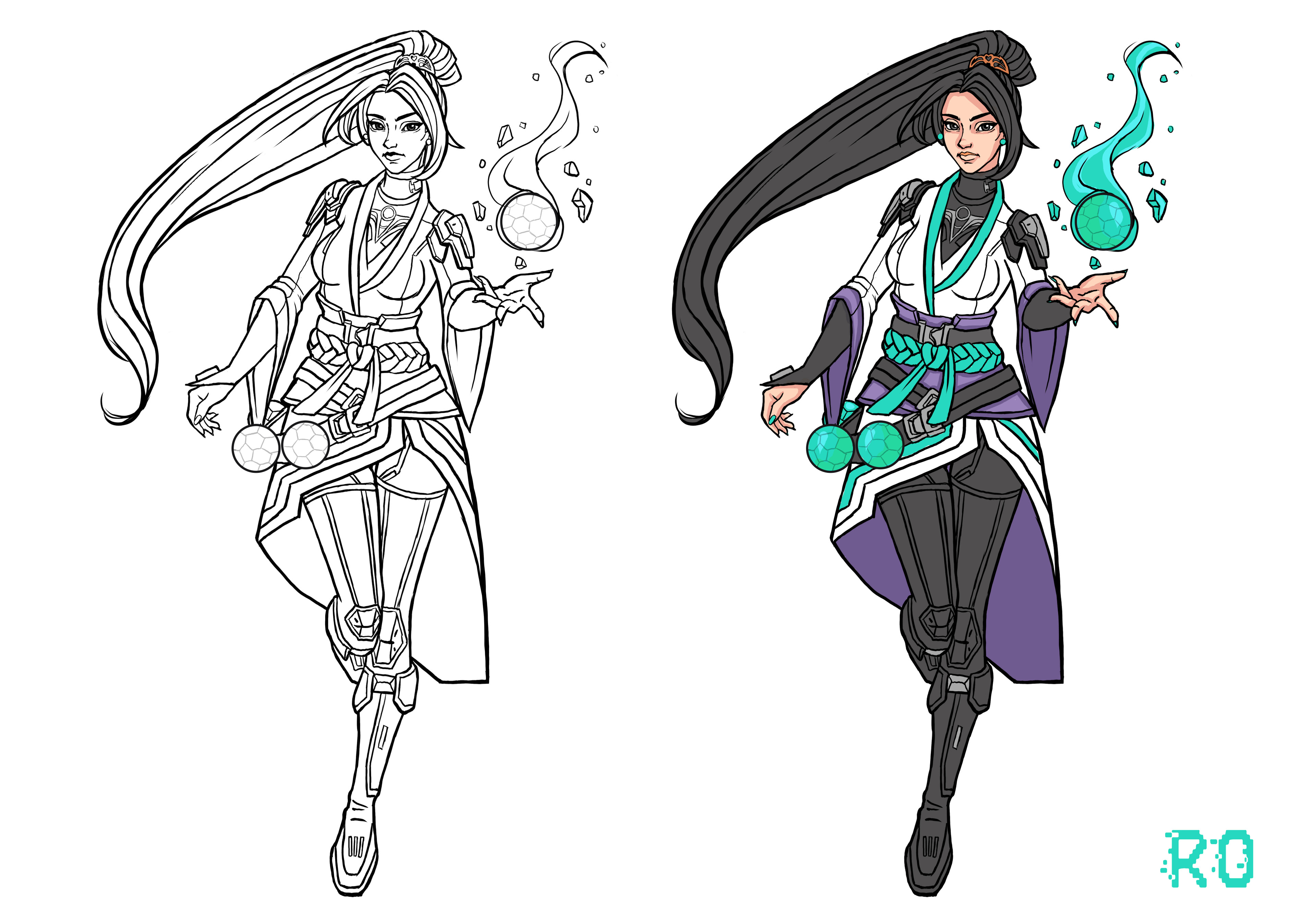 Glory Ralle Sage Fan Art Valorant Character