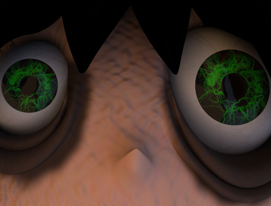 A close up on the eyes