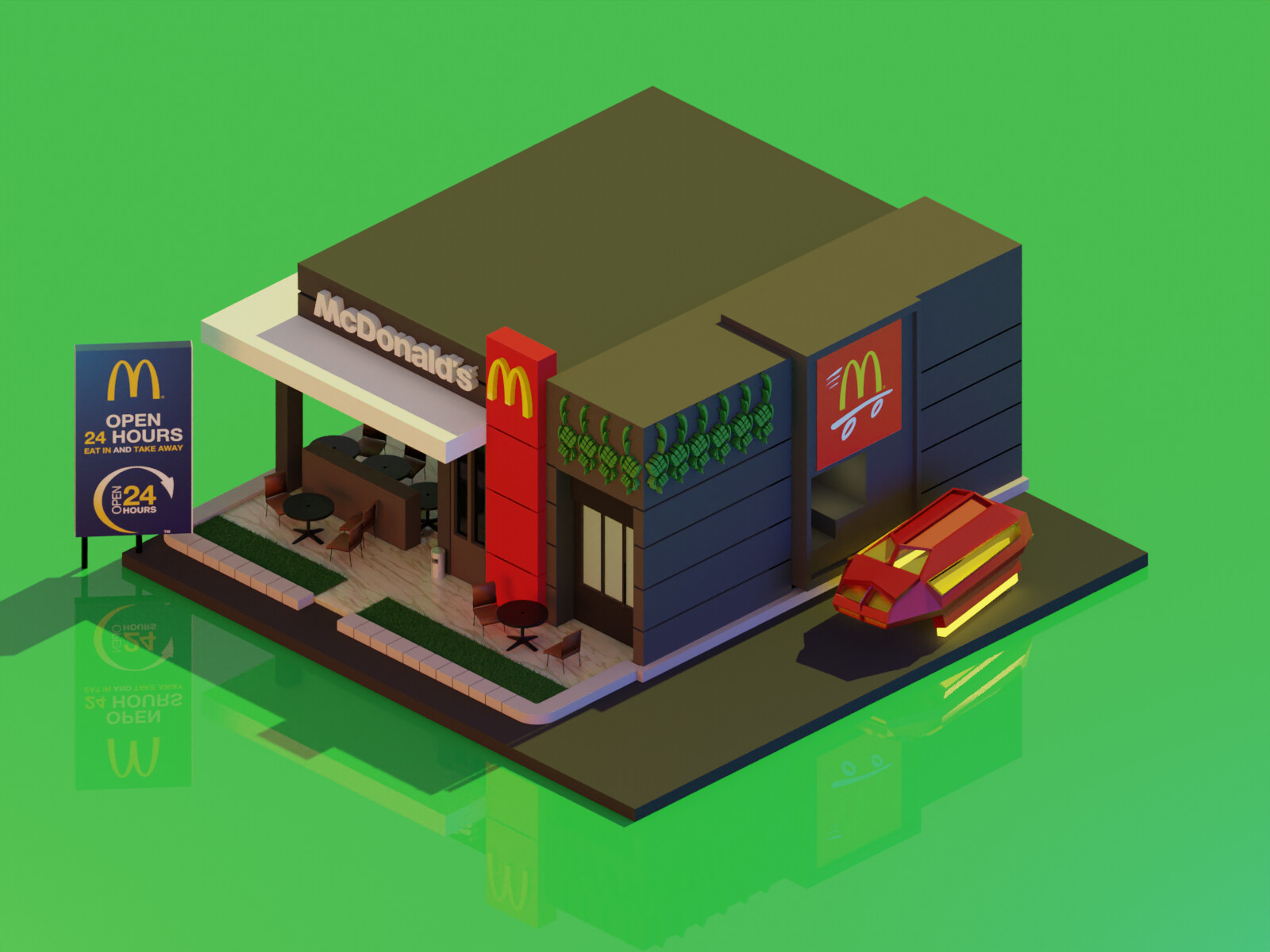 Artstation 24 Hours Mcdonald S