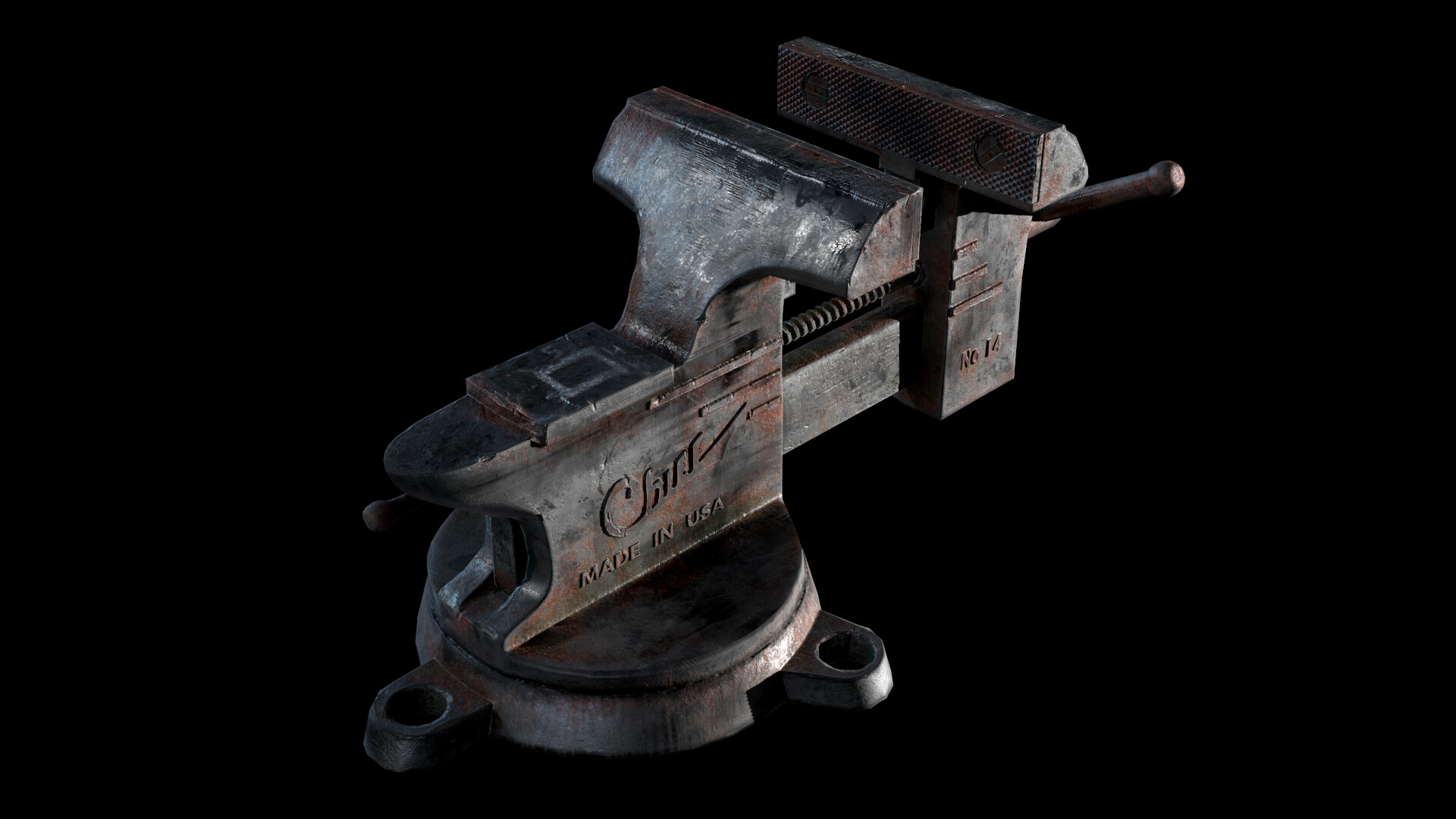 Antique large bench vise discount