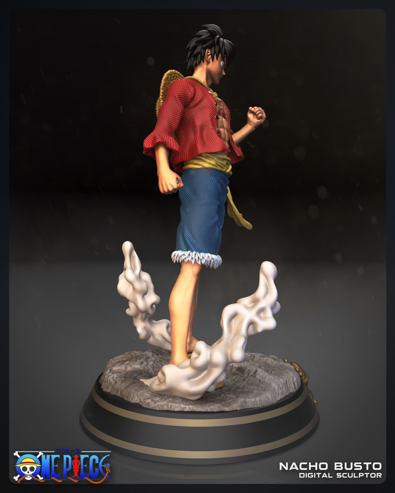 Nacho Busto Monkey D Luffy 3d Print Model