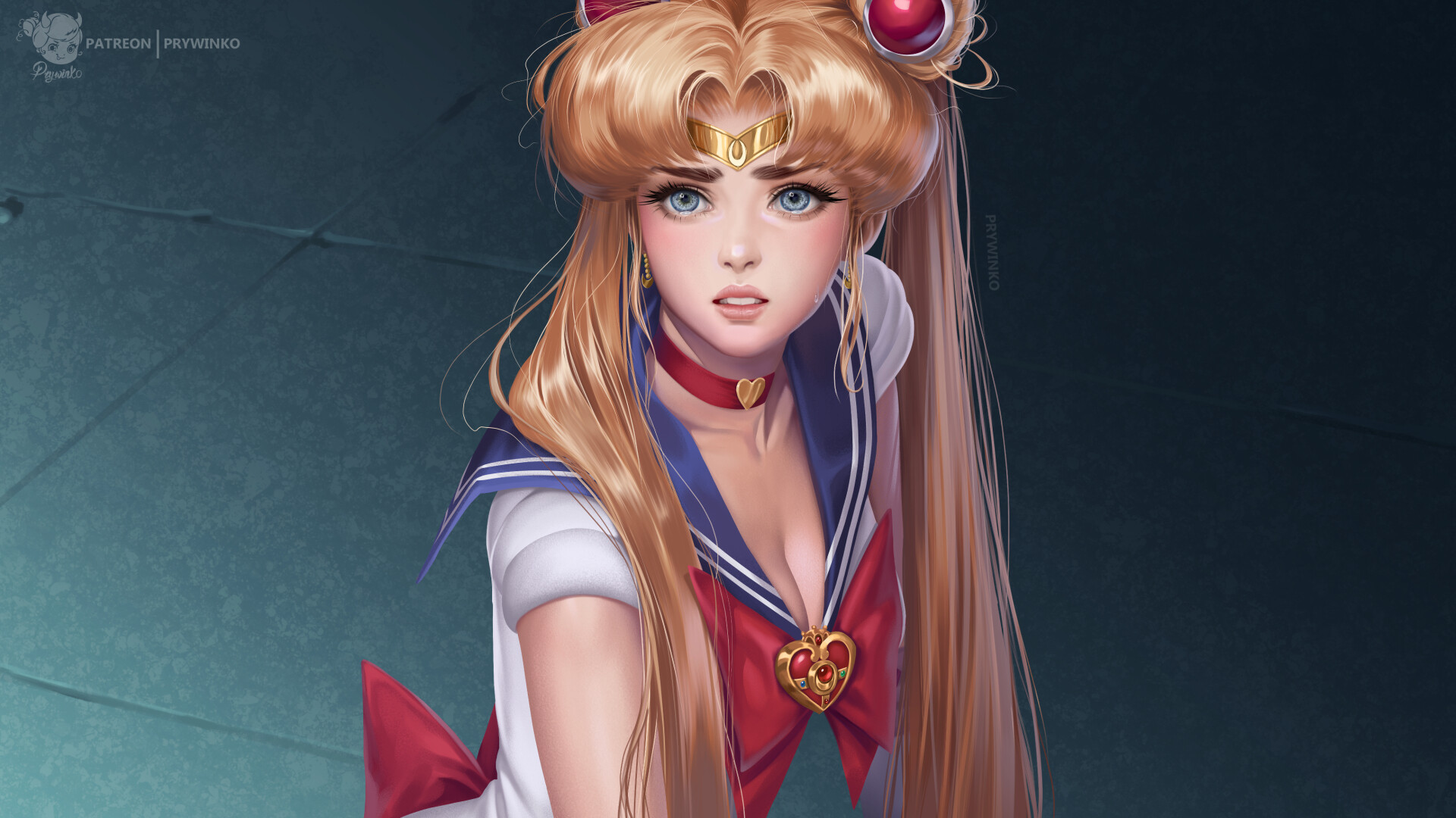 Sailor Moon TimeLapse Painting (redraw challenge) (5.5+ hours real time) .