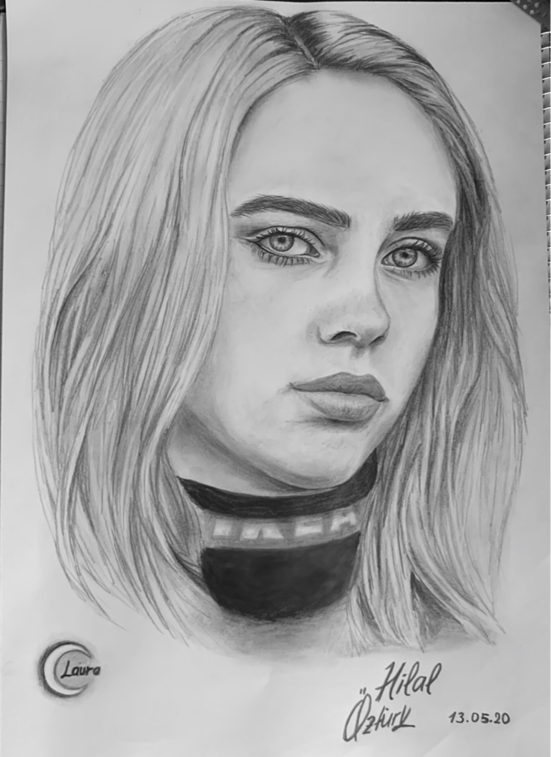 billie eilish jumping on stage, line drawing | Stable Diffusion