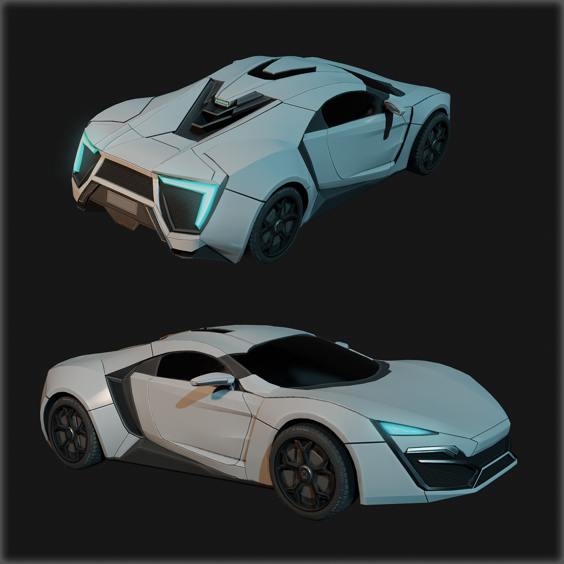 Artstation Lykan Hypersport Guillaume Bolis