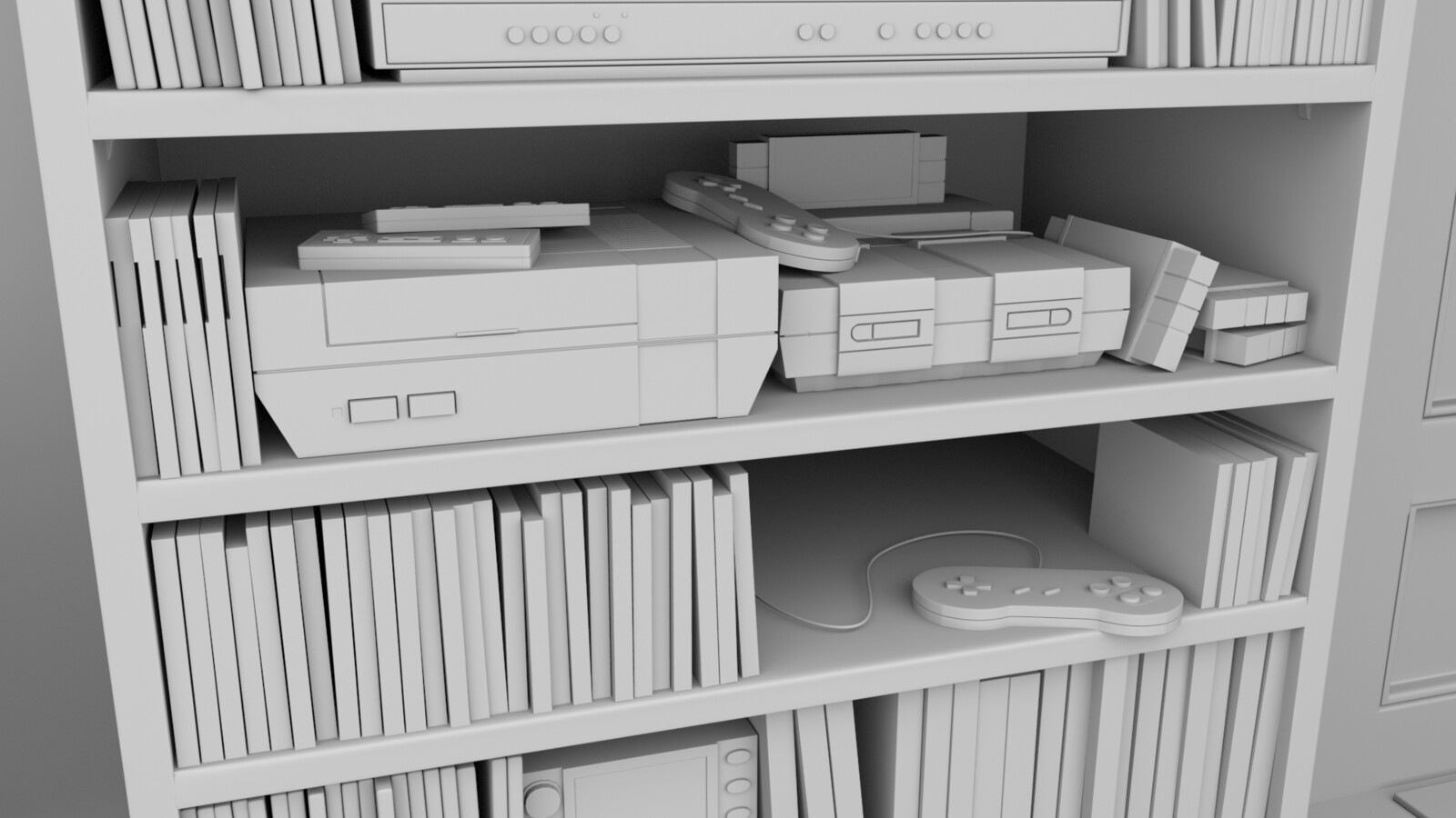 Nostalgic Media Shelves
