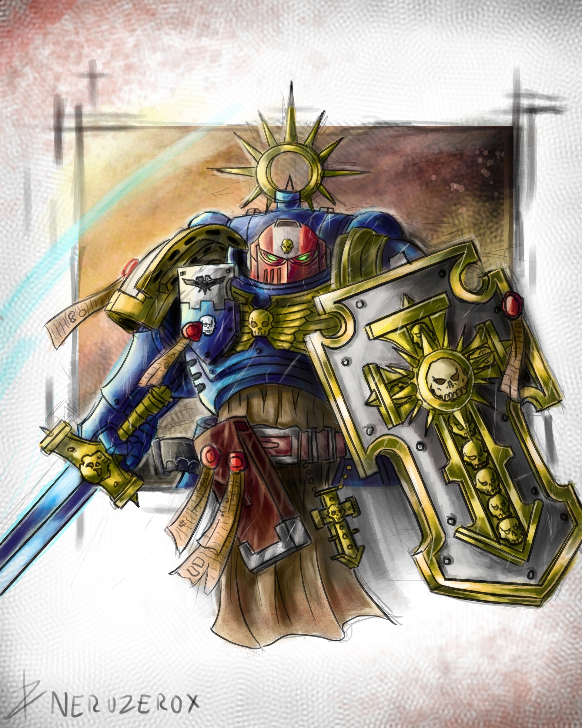 Artstation Primaris Bladeguard Veteran Enzo Katsuragi