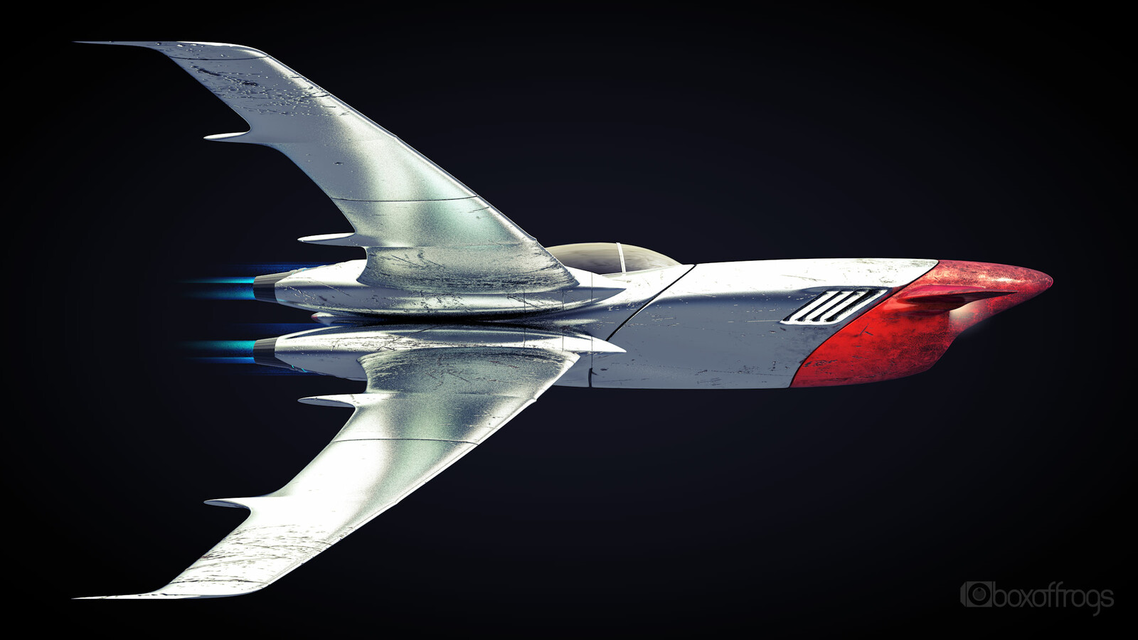 Retro futuristic Starfighter