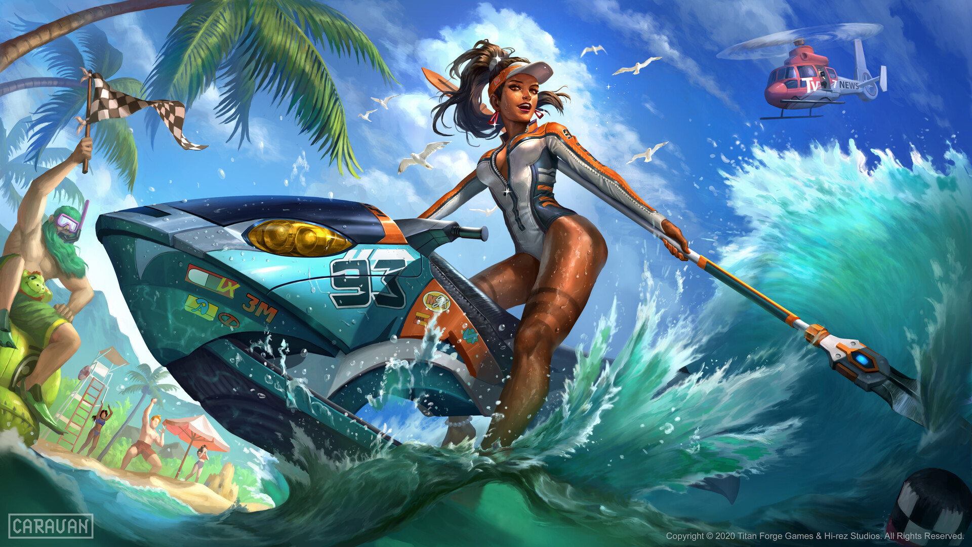 SMITE Awilix Summer by Ramza Ardyputra r/ImaginarySeascapes