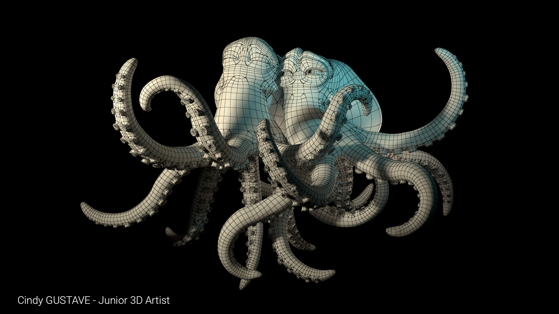 Heilbutt Octopus Rig mit Rassel 