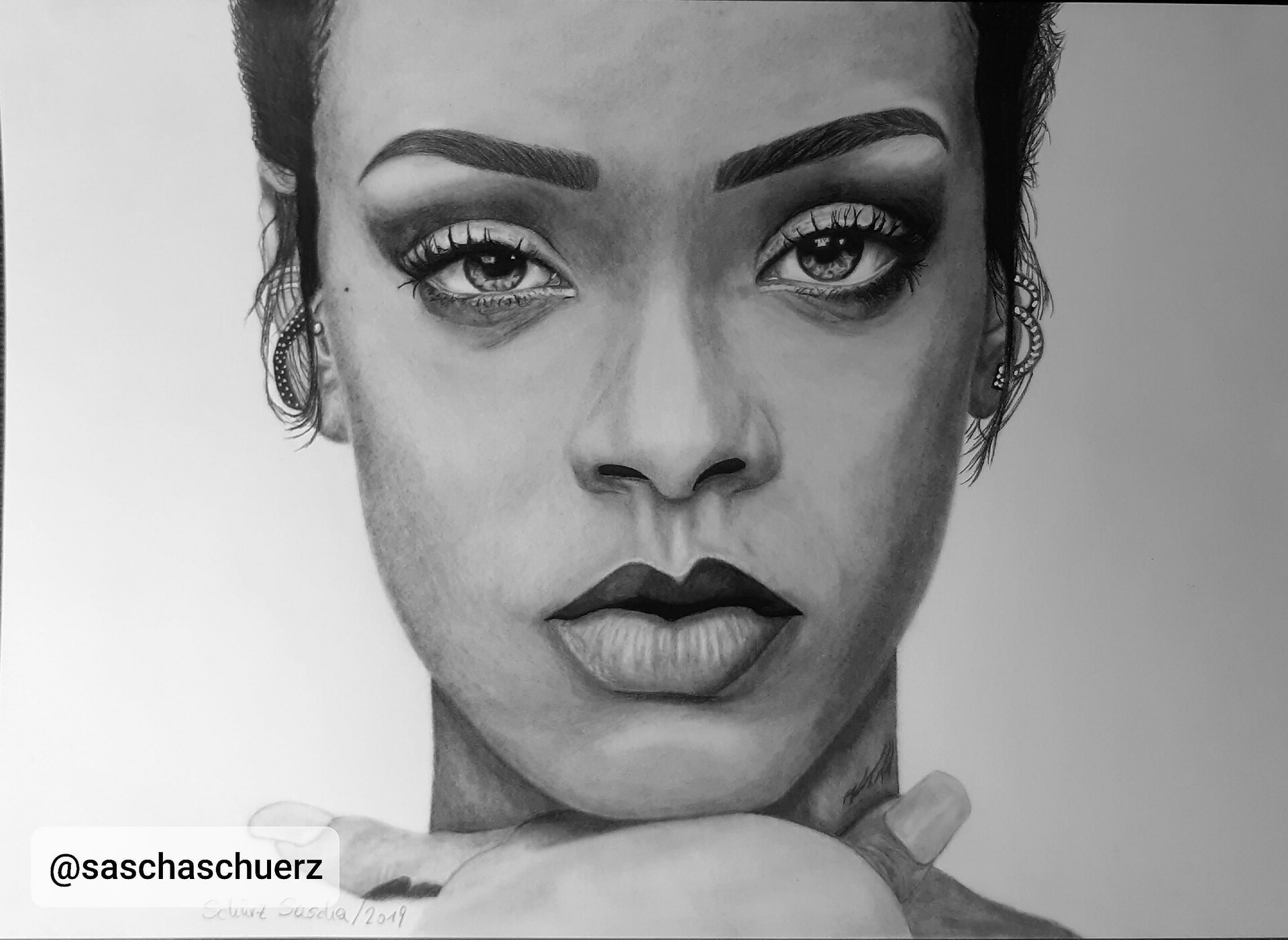 Artstation Rihanna Drawing By Sascha Schurz Sascha Schurz