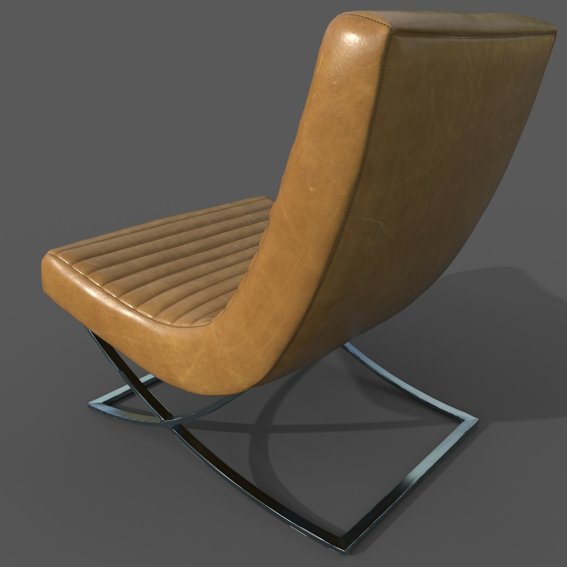 Cooper armless leather chair sales