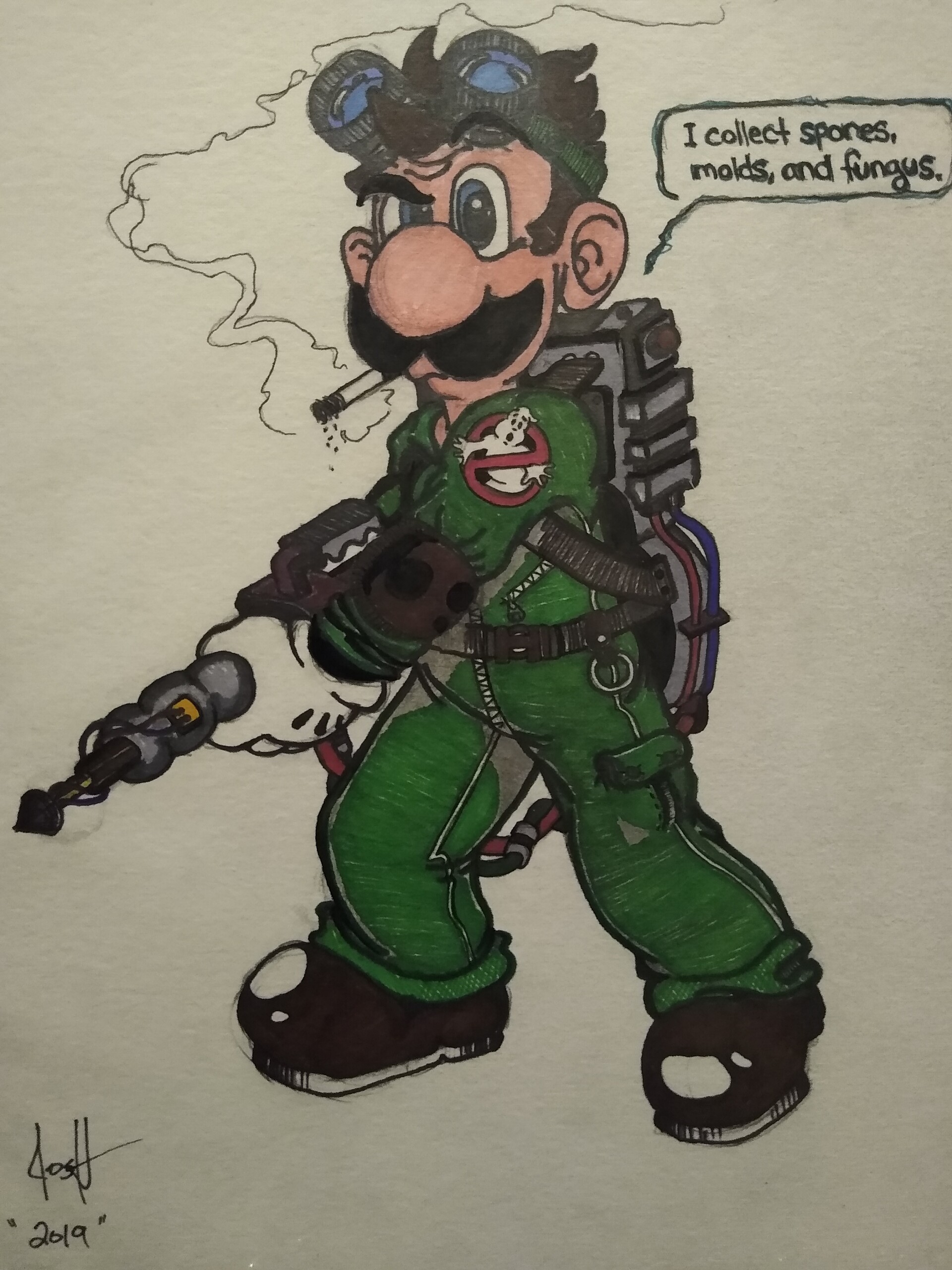 wallpapers How To Draw Luigi Mansion ghostbusters luigi michael lucero