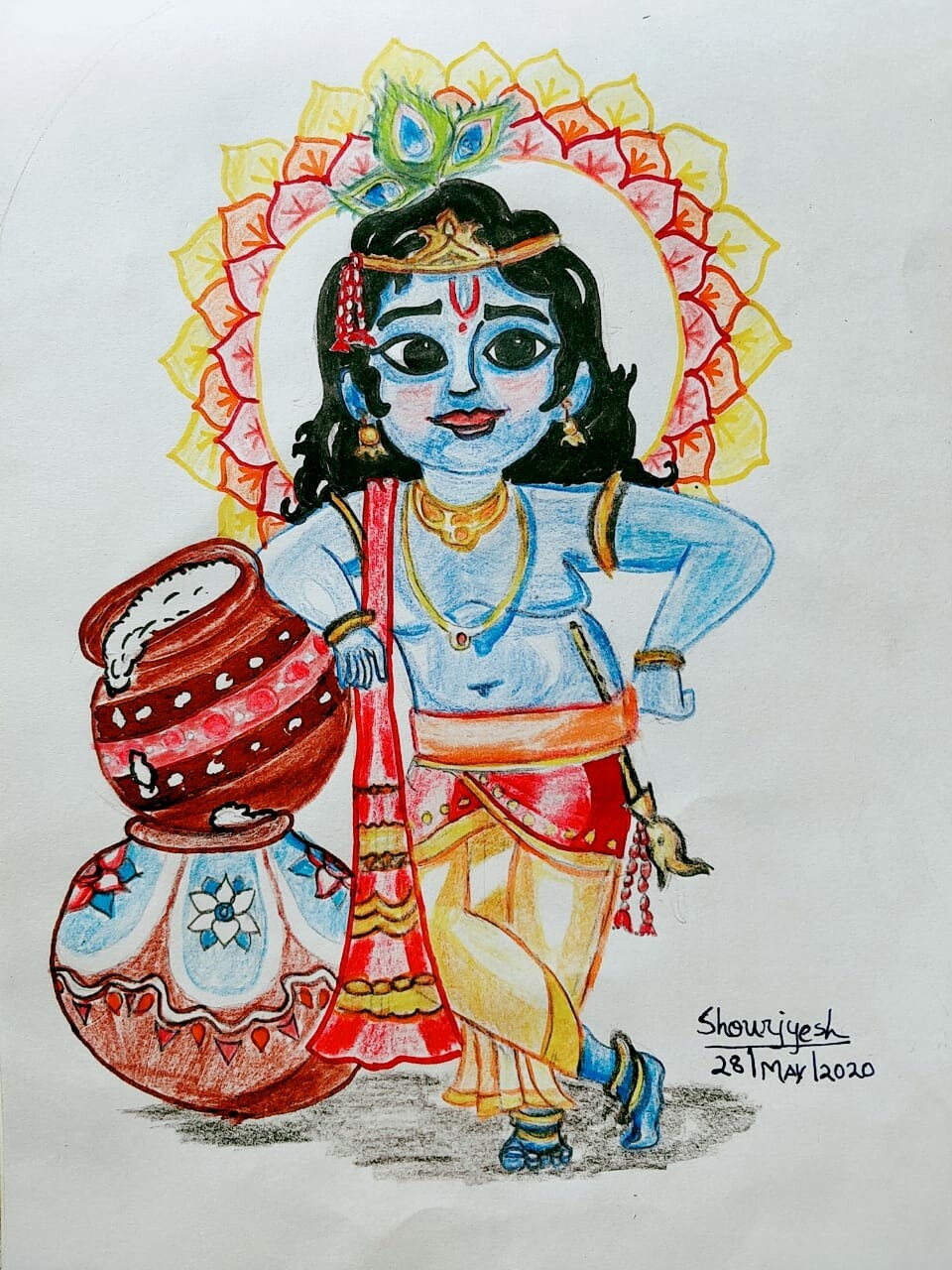Jatin Kothari  on Twitter Makhanchor Nandgopal Pencil Sketch done  by Krishma    krishnasketch nandgopal lordkrishna drawing  sketching sketchdonebyme creativity httpstcoLejzOAbw2T  Twitter