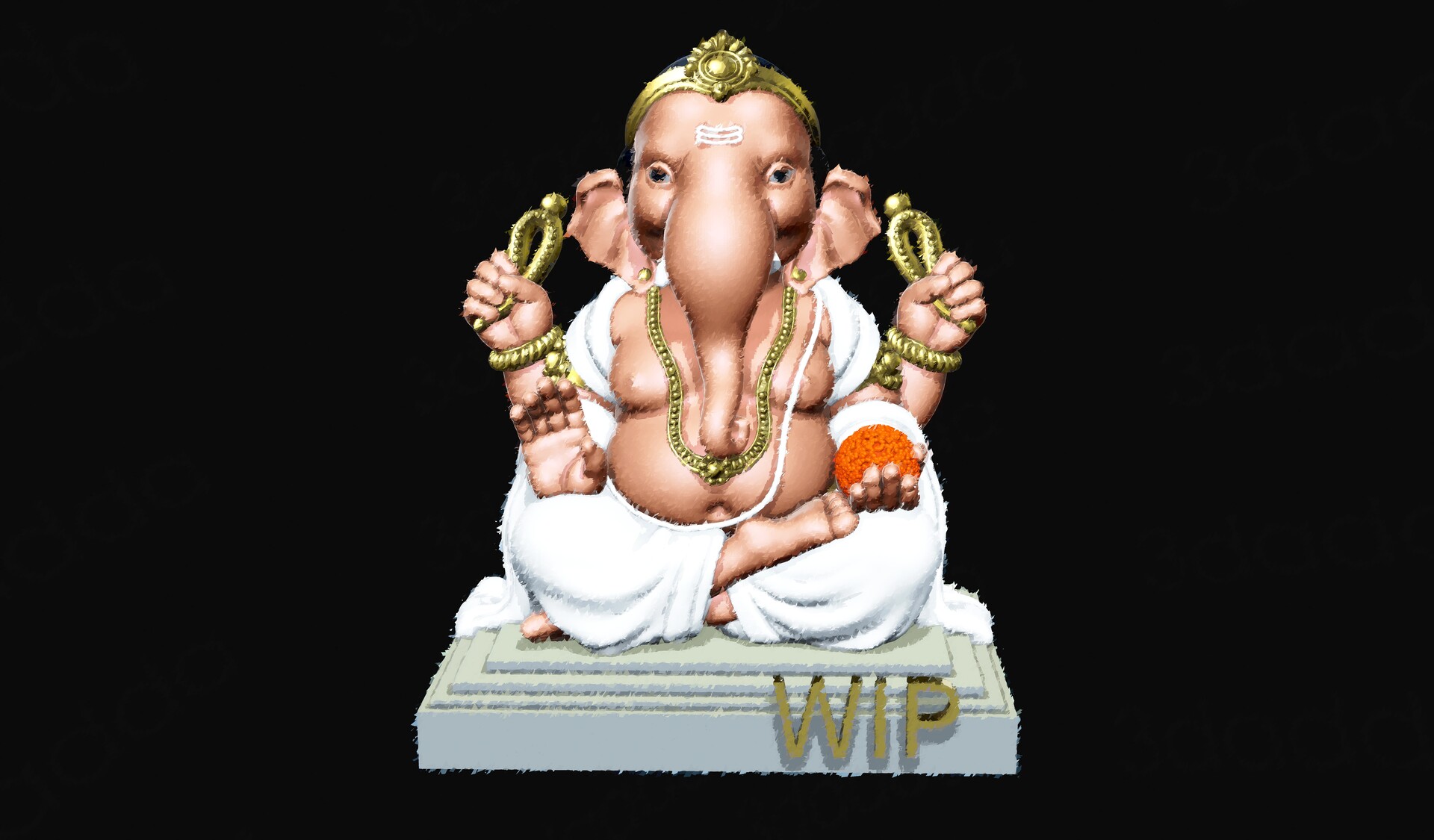 ArtStation - Ganesh 3D model for 3D printing