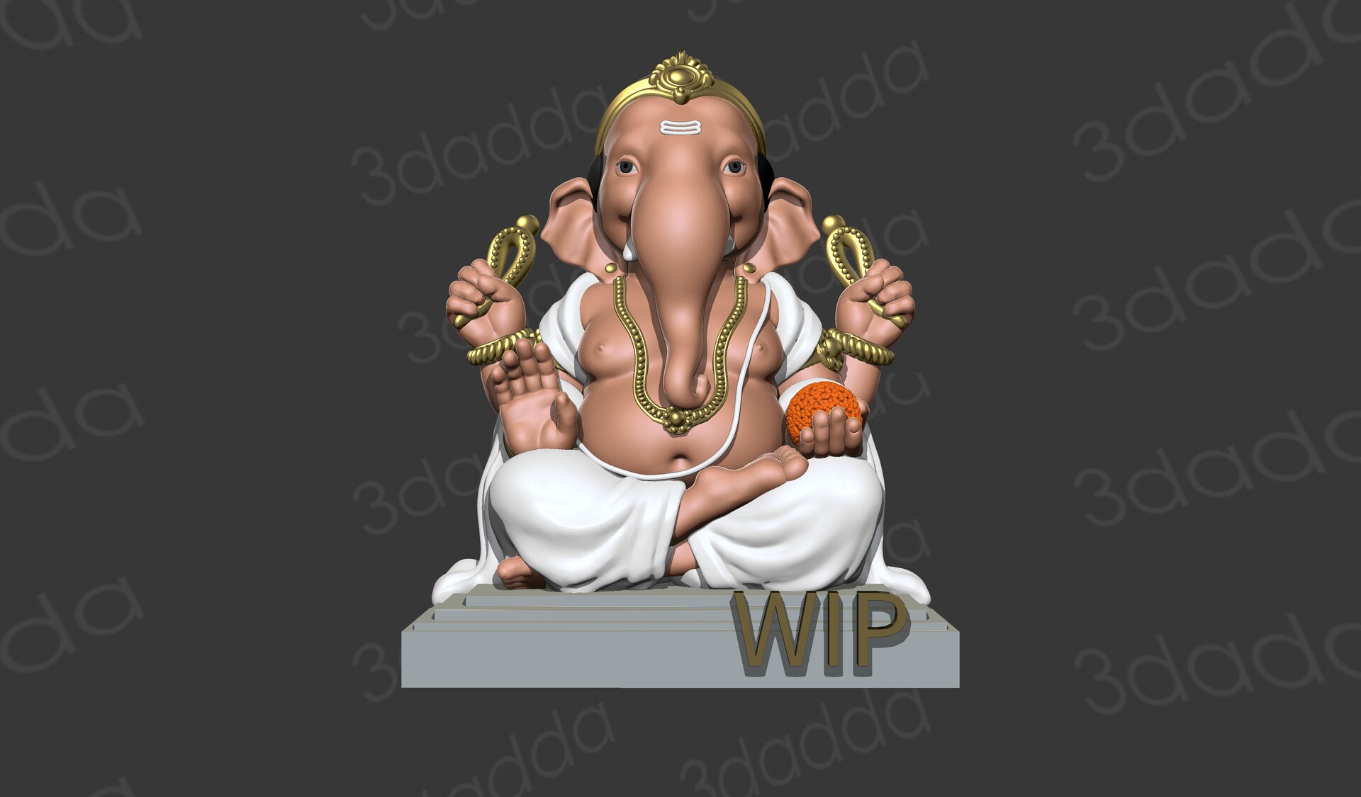 Vicky Kapure Ganesh 3d Model For 3d Printing