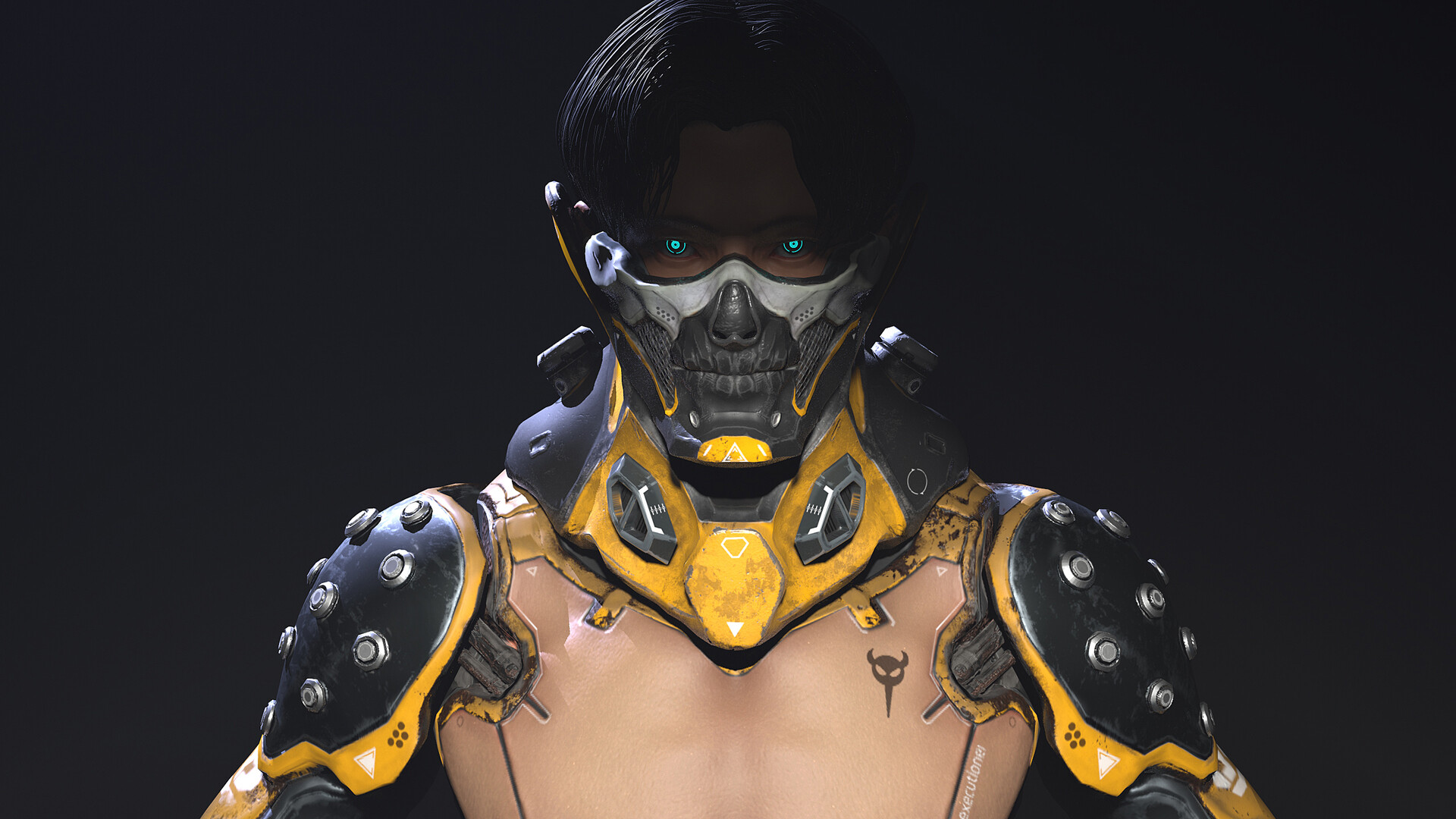 ArtStation - Cyberpunk warrior(3D.ver), image size:1920x1080