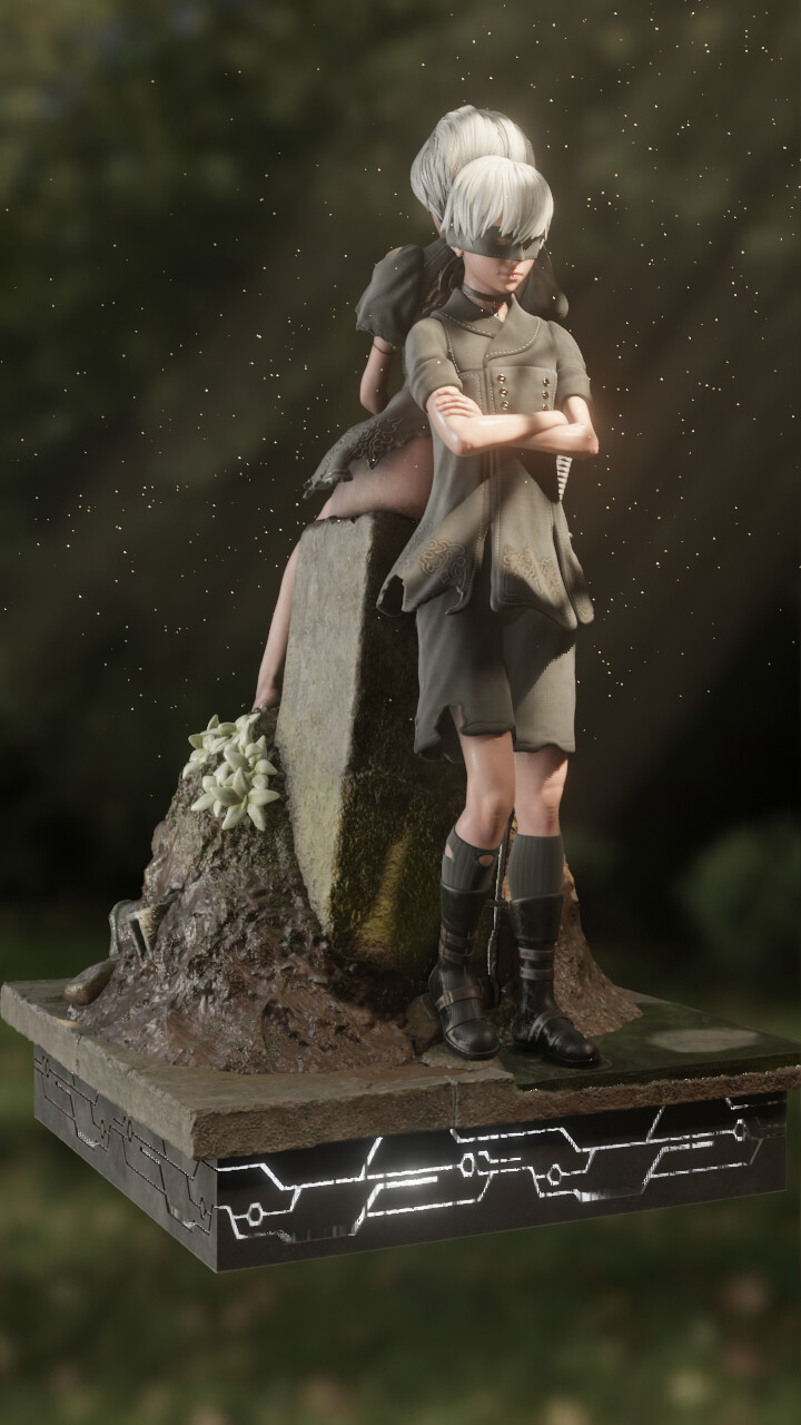 2B - Nier Automata 3D model 3D printable