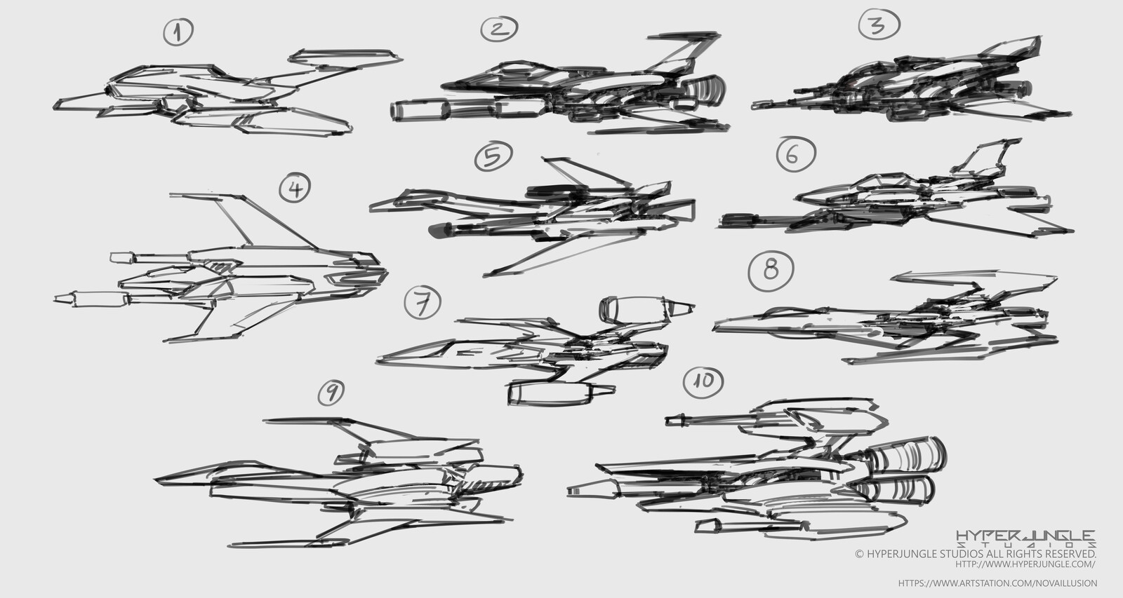 ship thumbnail sketches