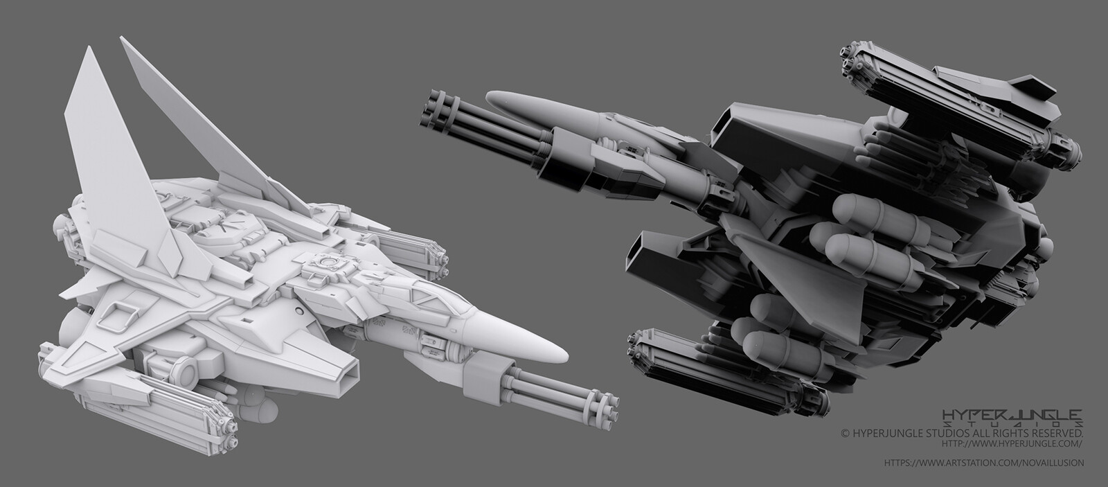 3D model of spaceship