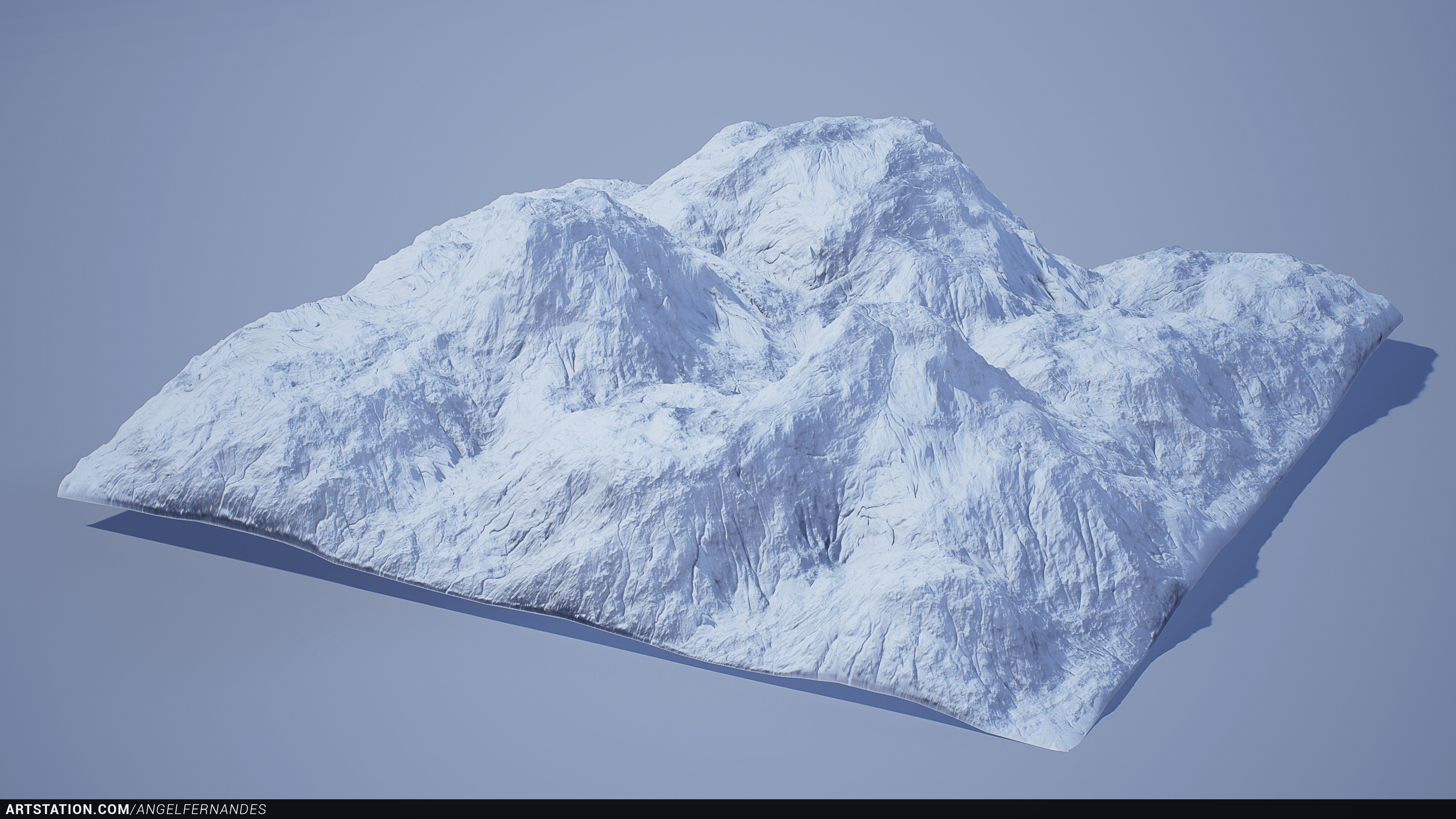 Background mountain I did in World Creator. Textured in SD.