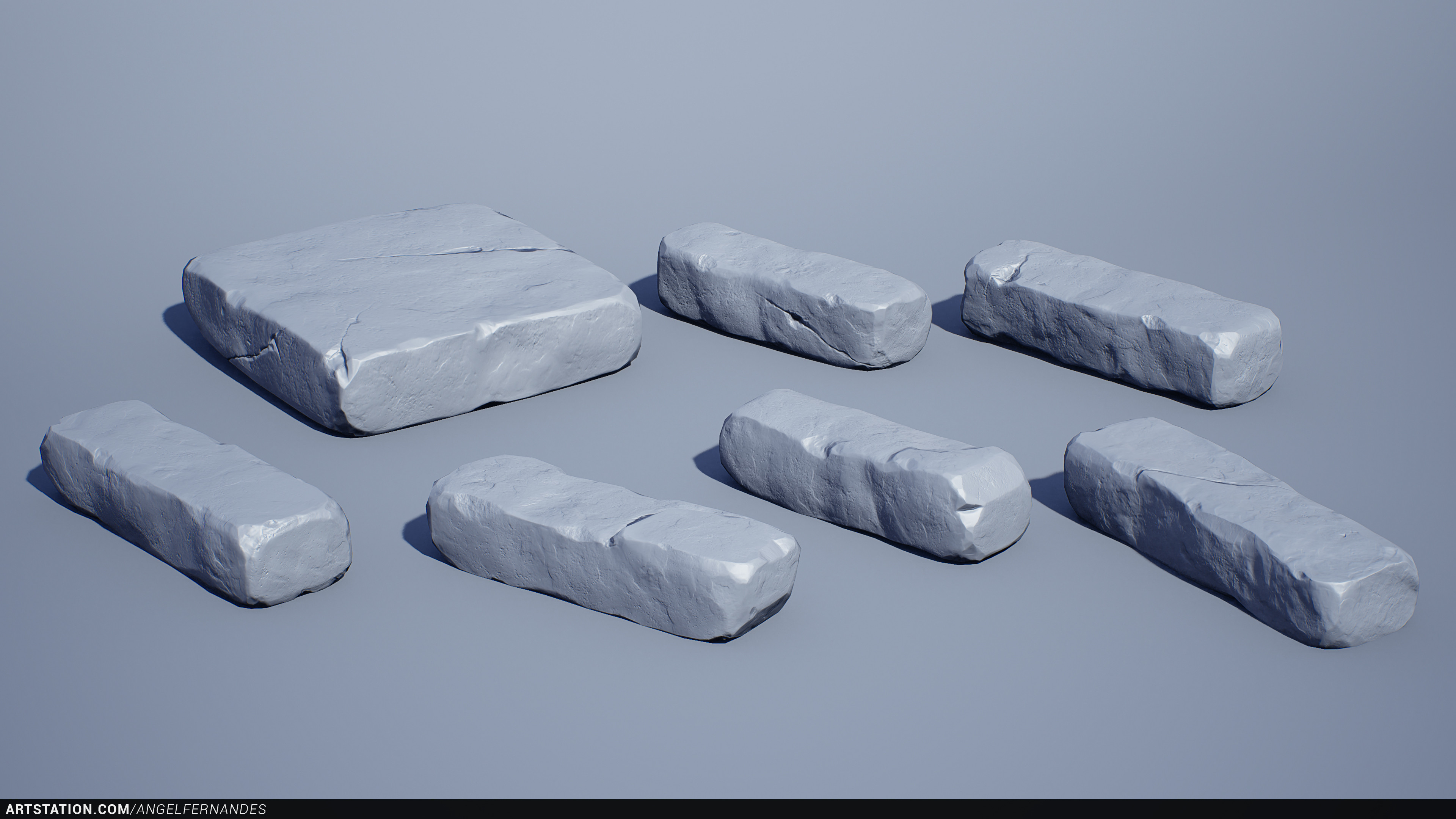 Watch your step!!! Low-poly + Normal Map.