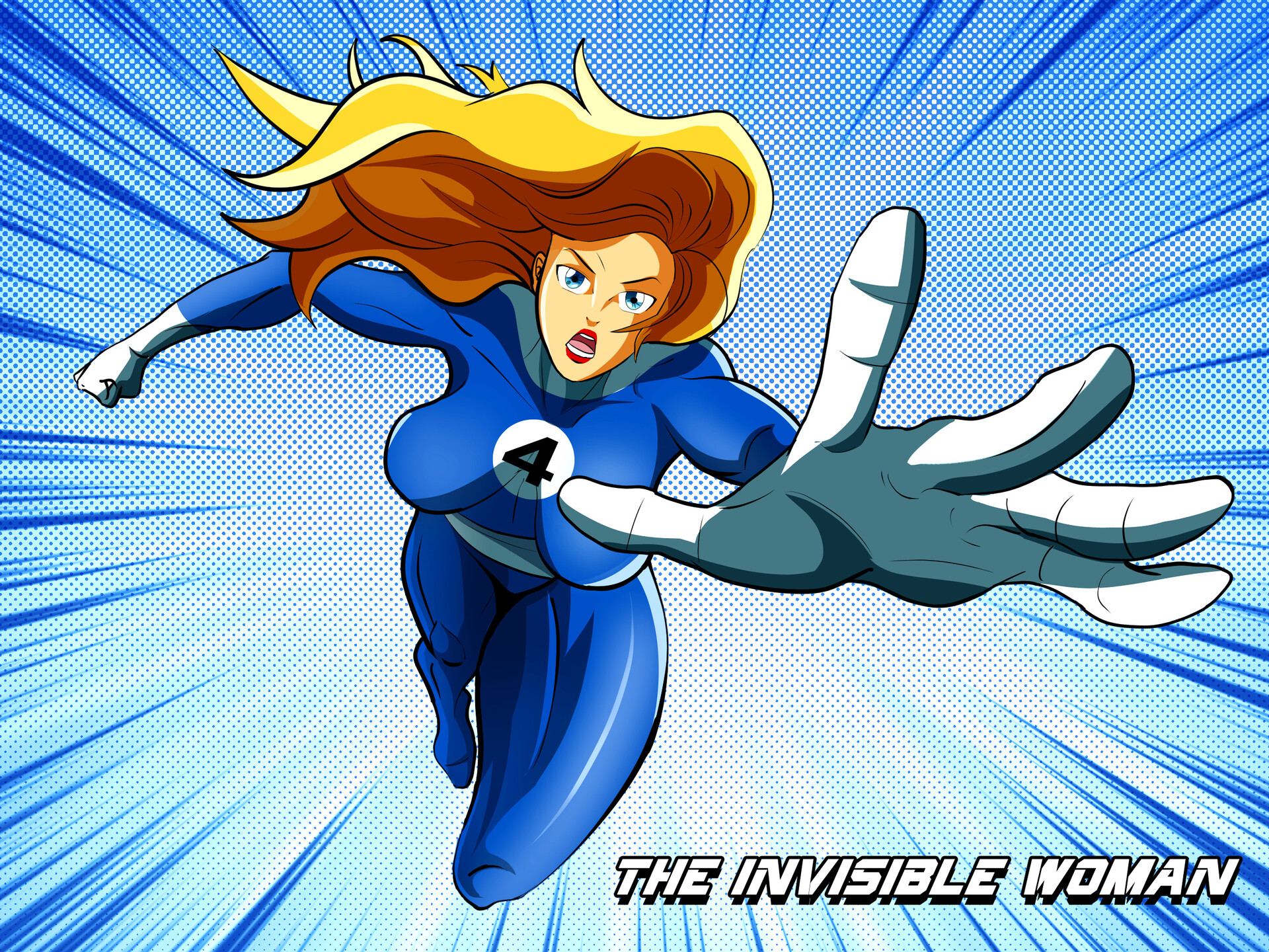 invisible woman marvel drawing