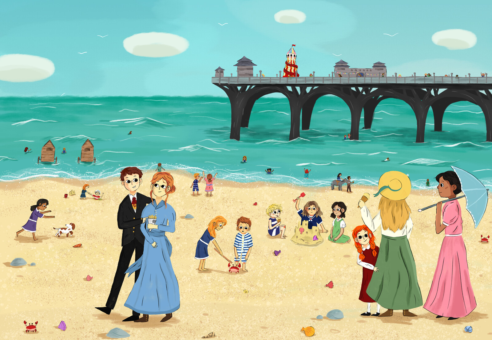 Beach Mural for the V and A Museum of Childhood