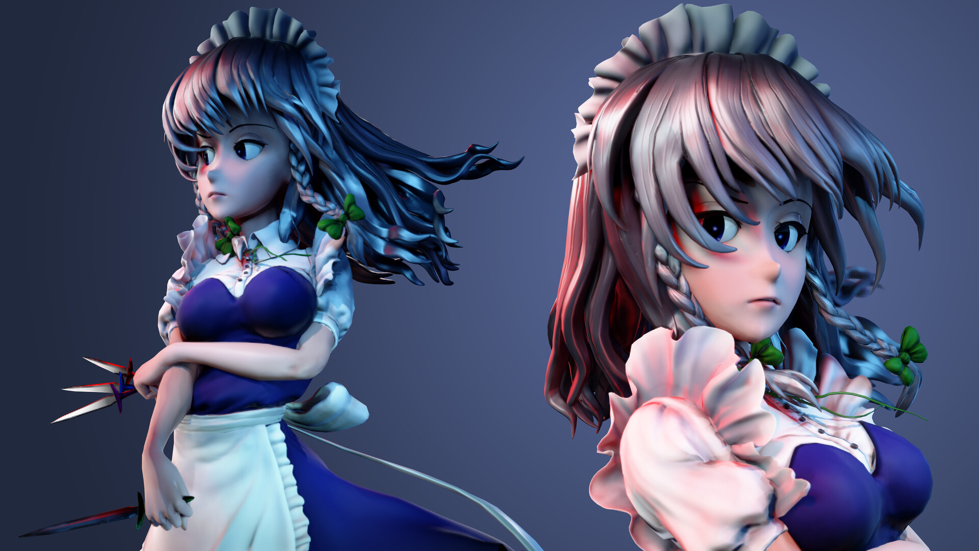 Andrew Fellows - Sakuya Izayoi 3D Fan Art