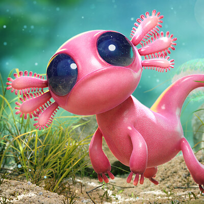 Michi brandstetter axolotl pink po1
