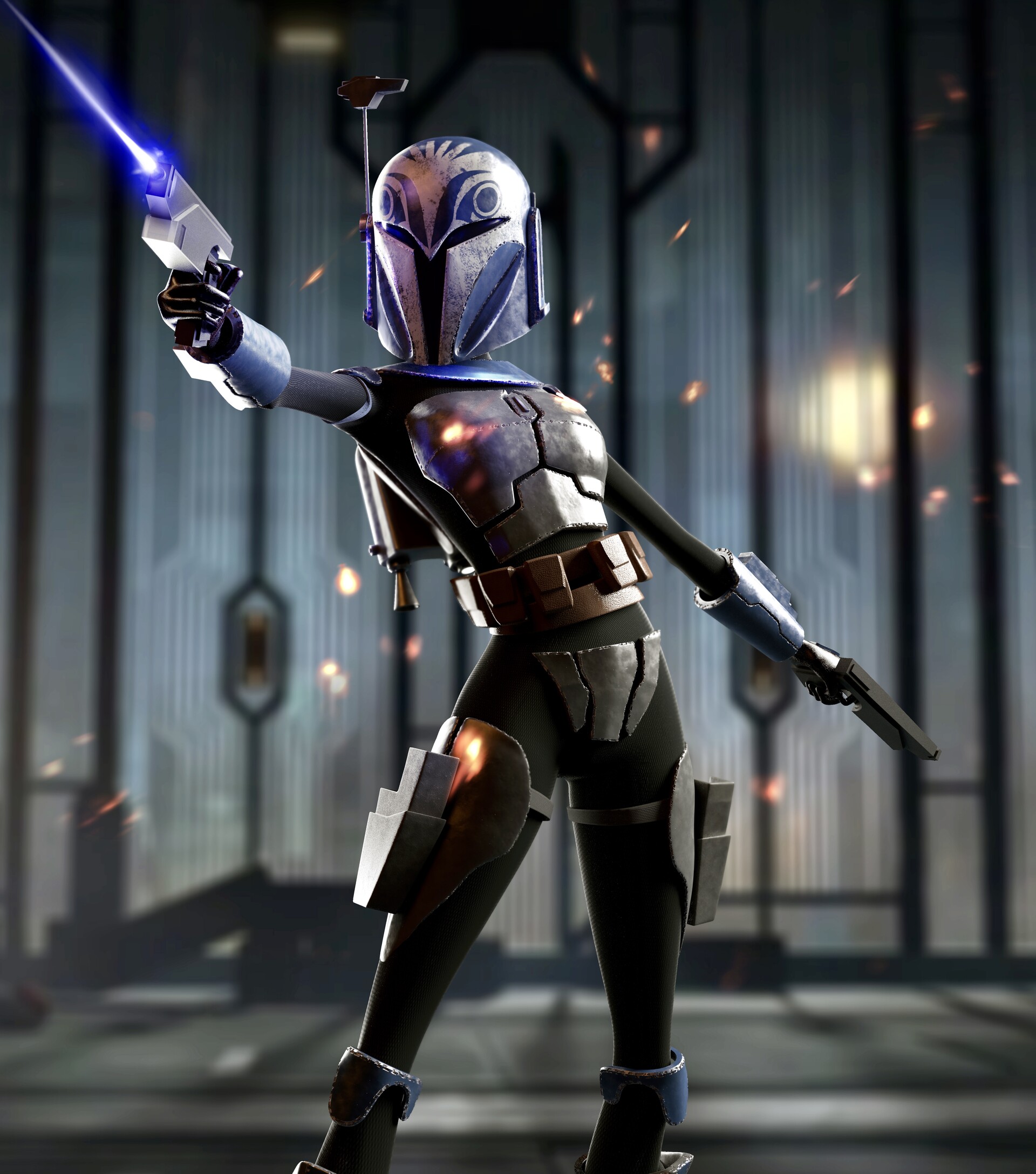 Artstation Bo Katan Kryze Elias Villagomez
