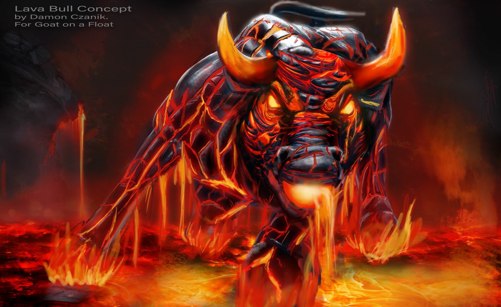 fire bull wallpaper hd
