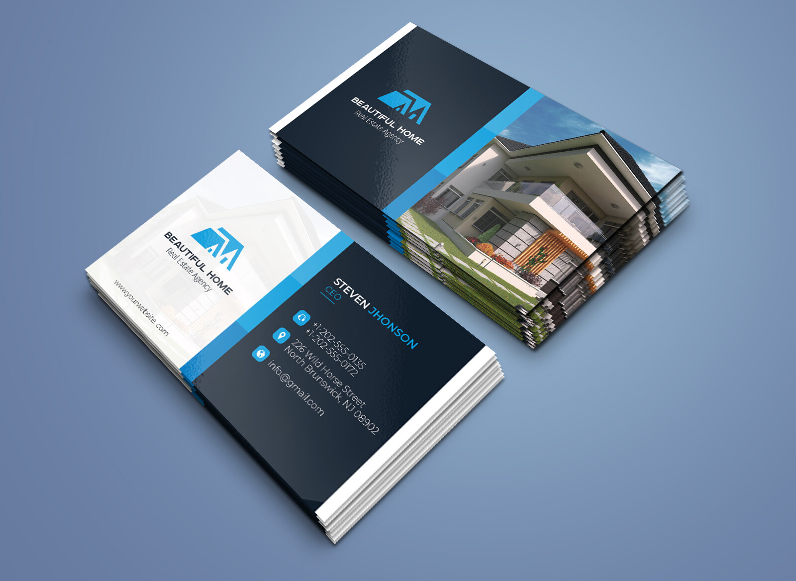 Artstation Real Estate Business Card Design With Unlimited Revision Muhammad Rabi